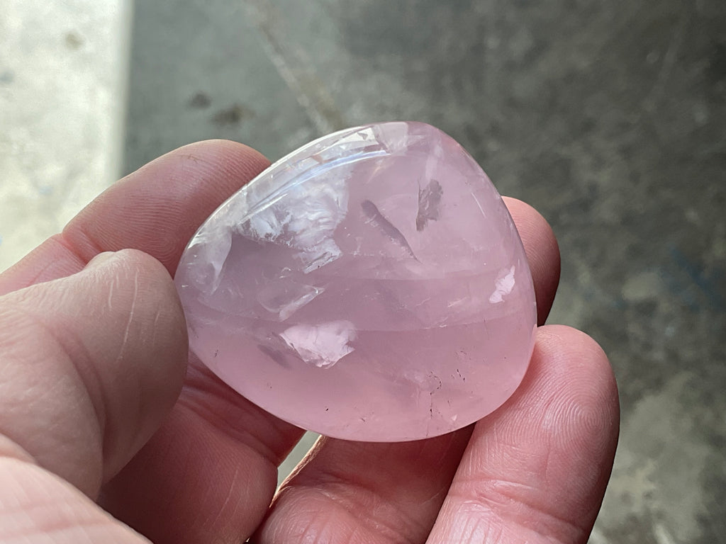 Lavender Rose Quartz Tumbled Stones Group D