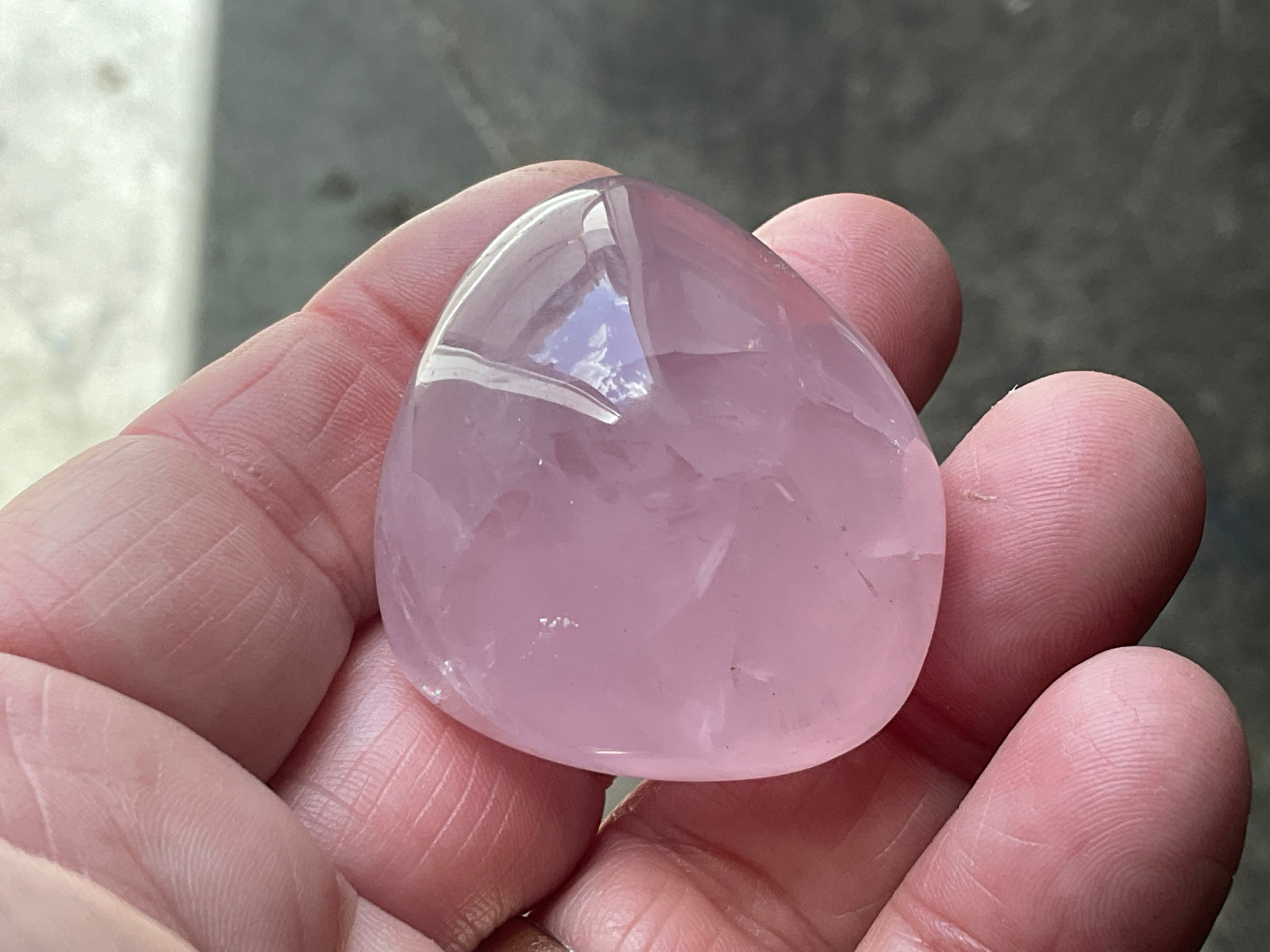 Lavender Rose Quartz Tumbled Stones Group D
