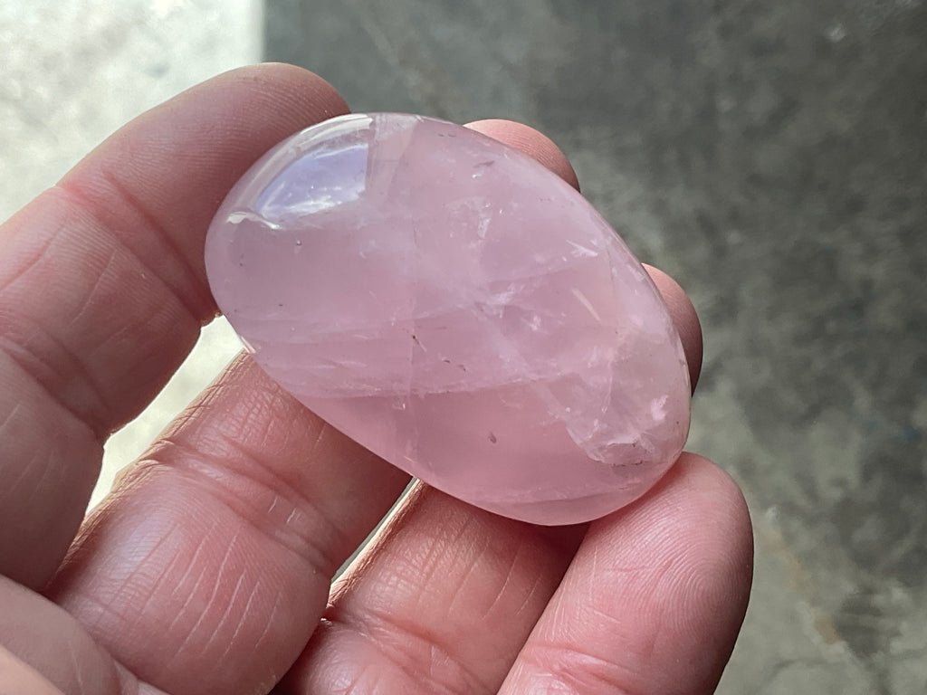 Lavender Rose Quartz Tumbled Stones Group D