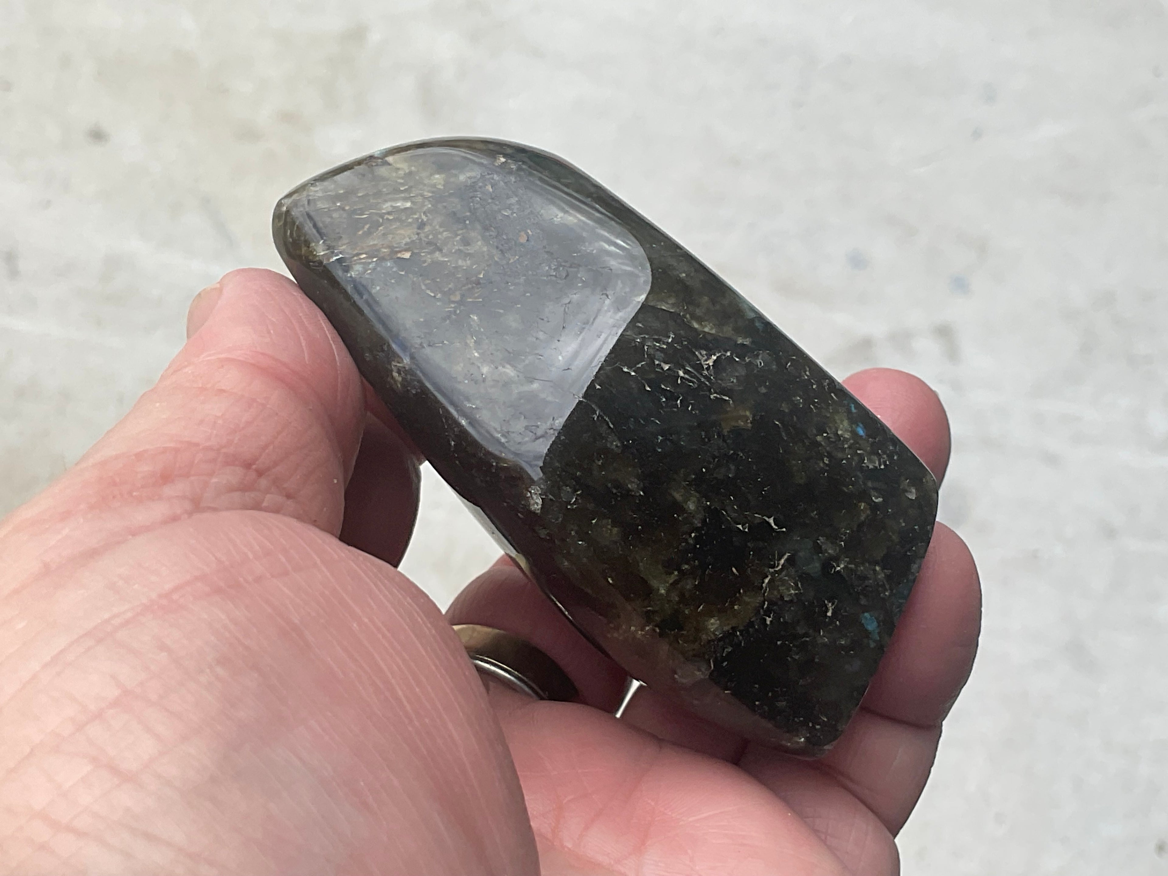225g Labradorite Palmstone 2B