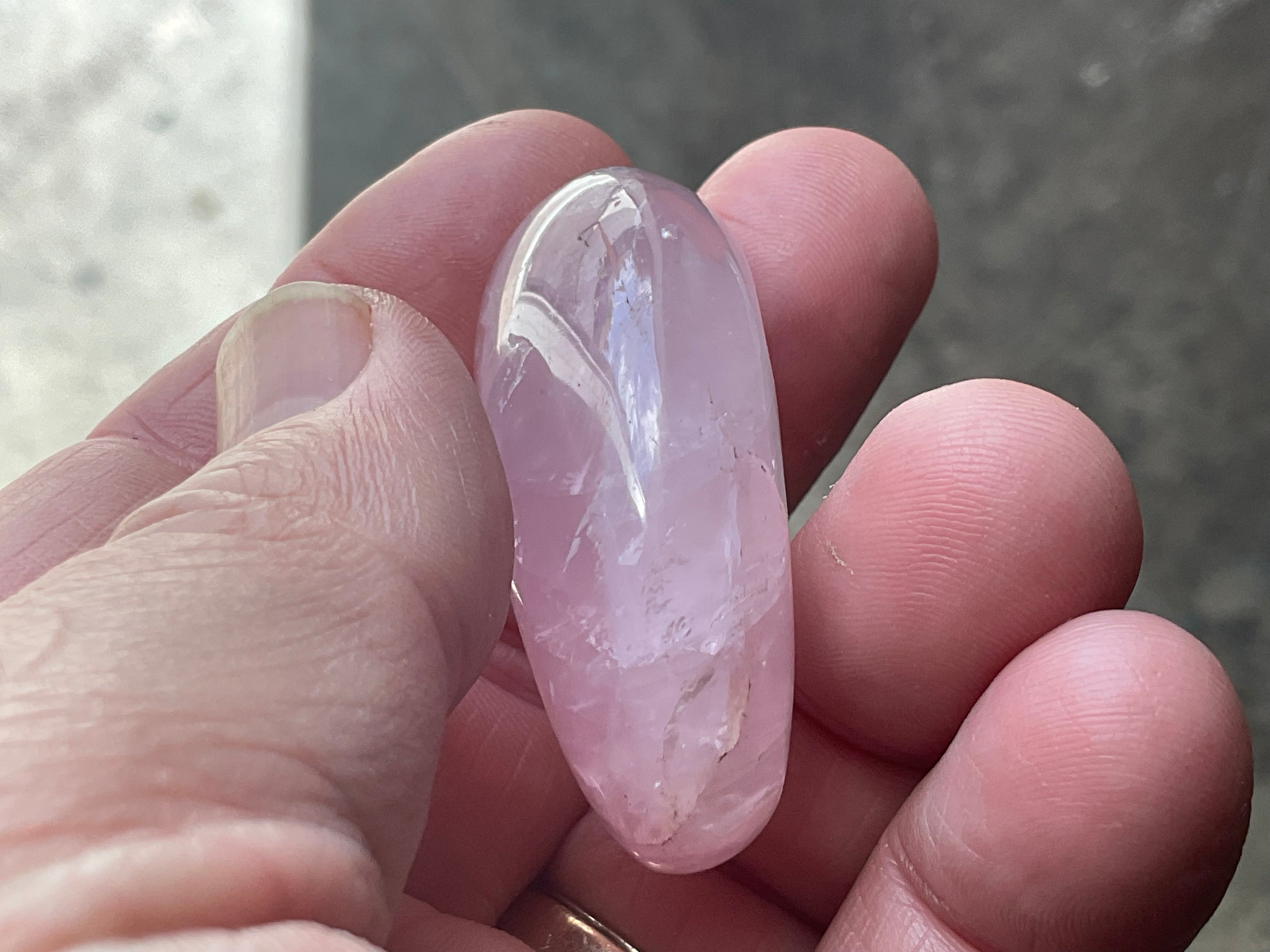 Lavender Rose Quartz Tumbled Stones Group D