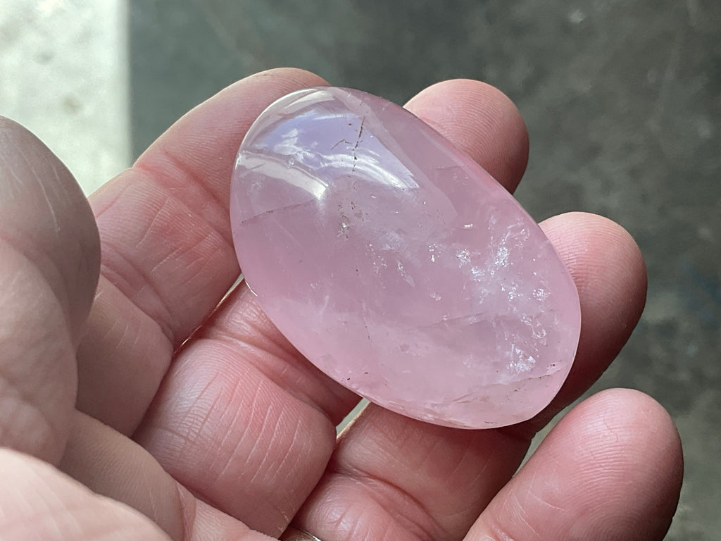 Lavender Rose Quartz Tumbled Stones Group D