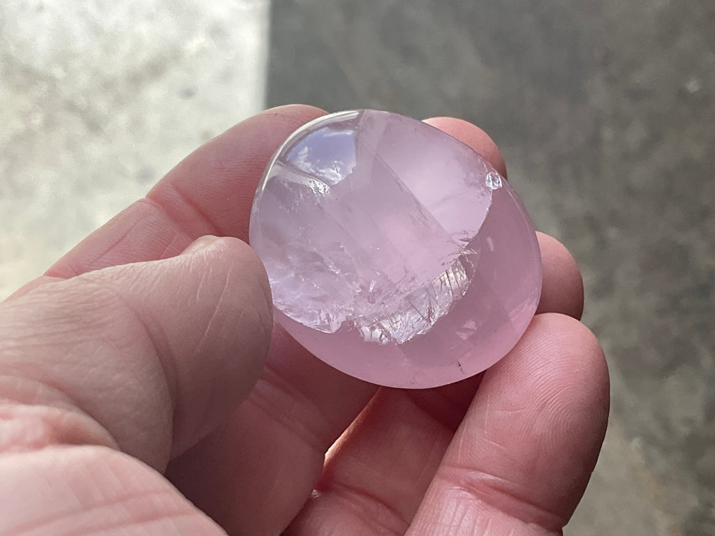Lavender Rose Quartz Tumbled Stones Group D