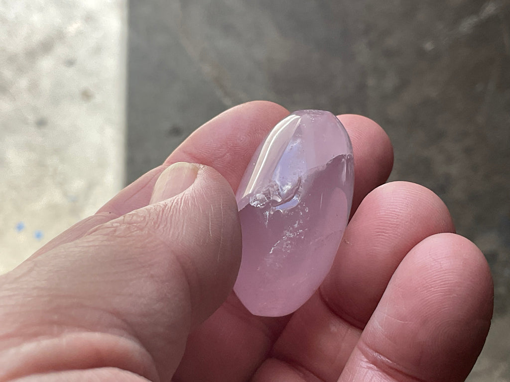 Lavender Rose Quartz Tumbled Stones Group D