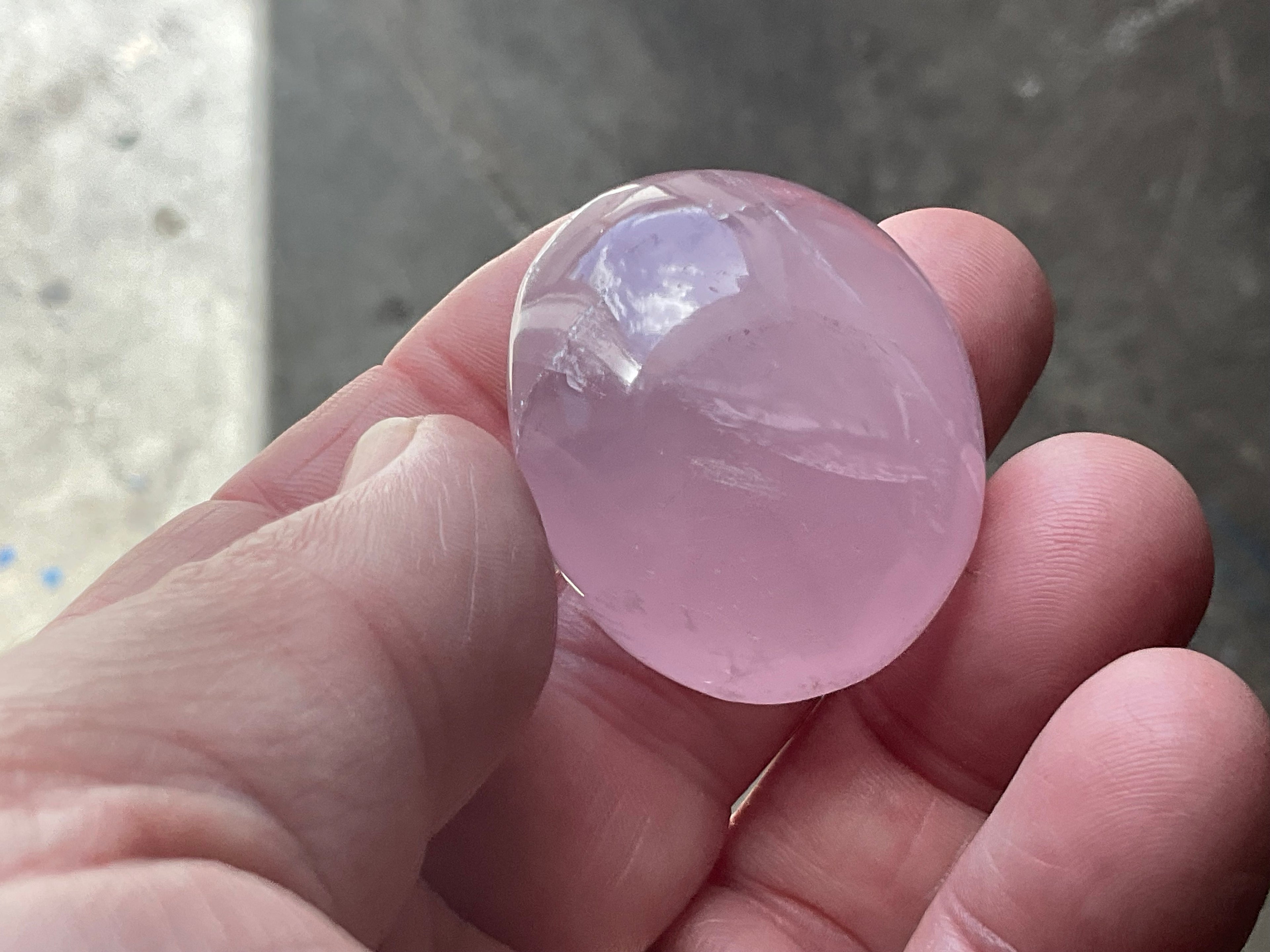 Lavender Rose Quartz Tumbled Stones Group D