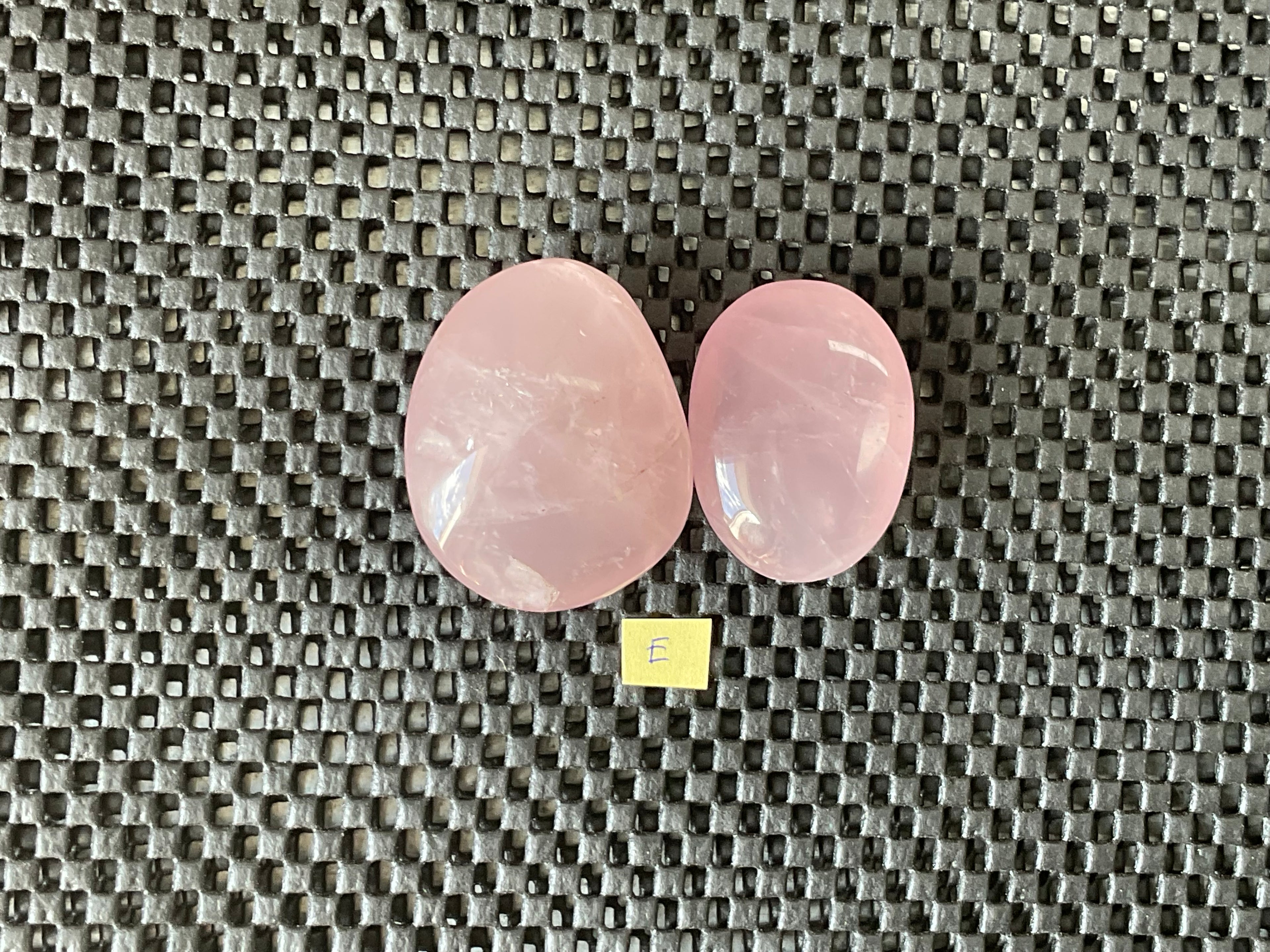 Lavender Rose Quartz Tumbled Stones Group E