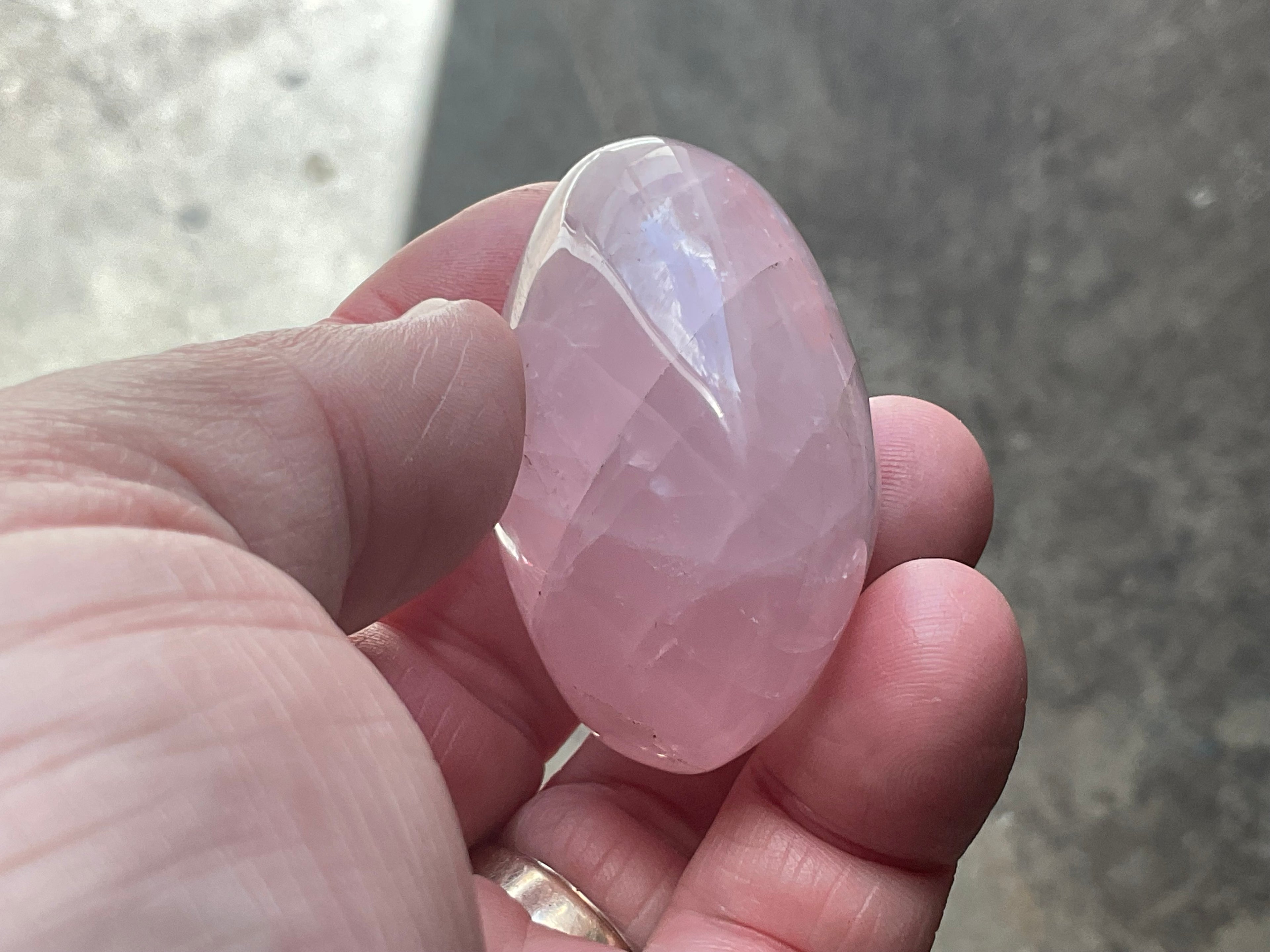 Lavender Rose Quartz Tumbled Stones Group E