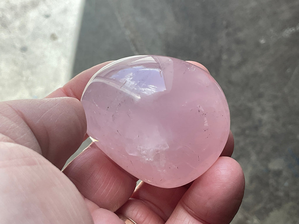 Lavender Rose Quartz Tumbled Stones Group E
