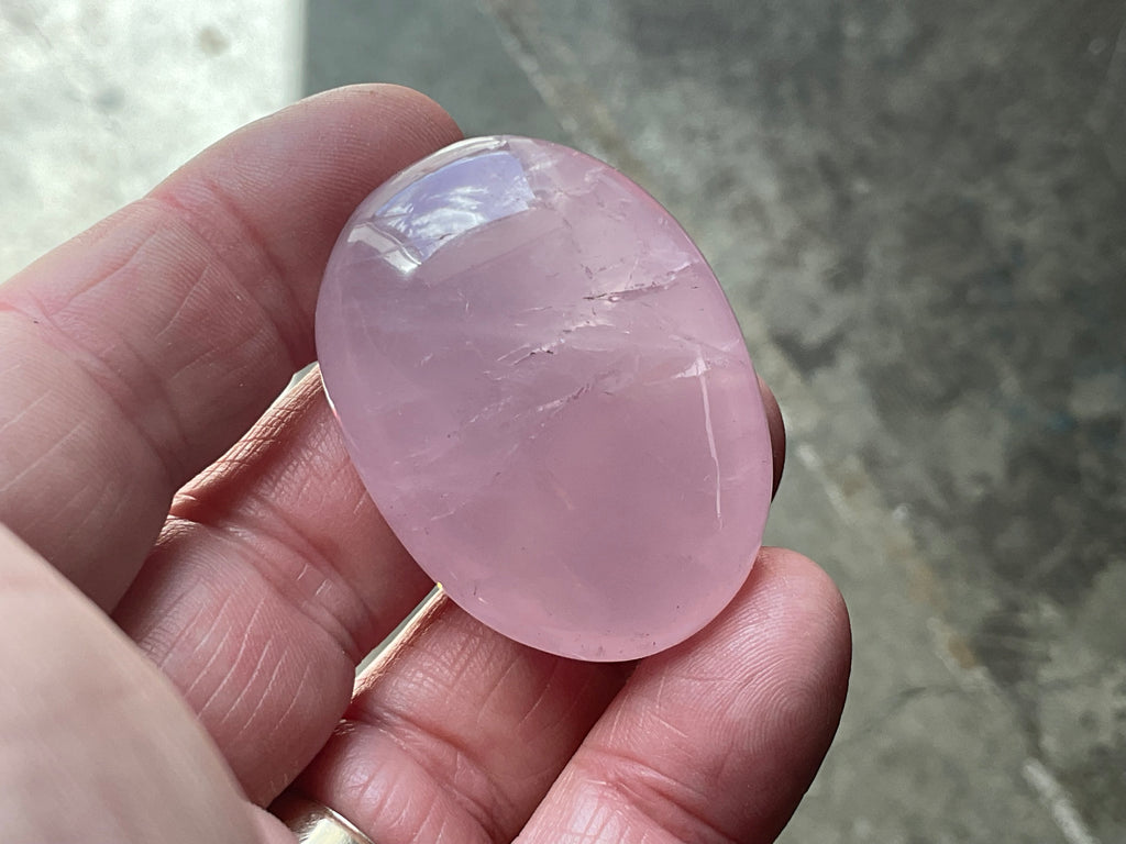 Lavender Rose Quartz Tumbled Stones Group E