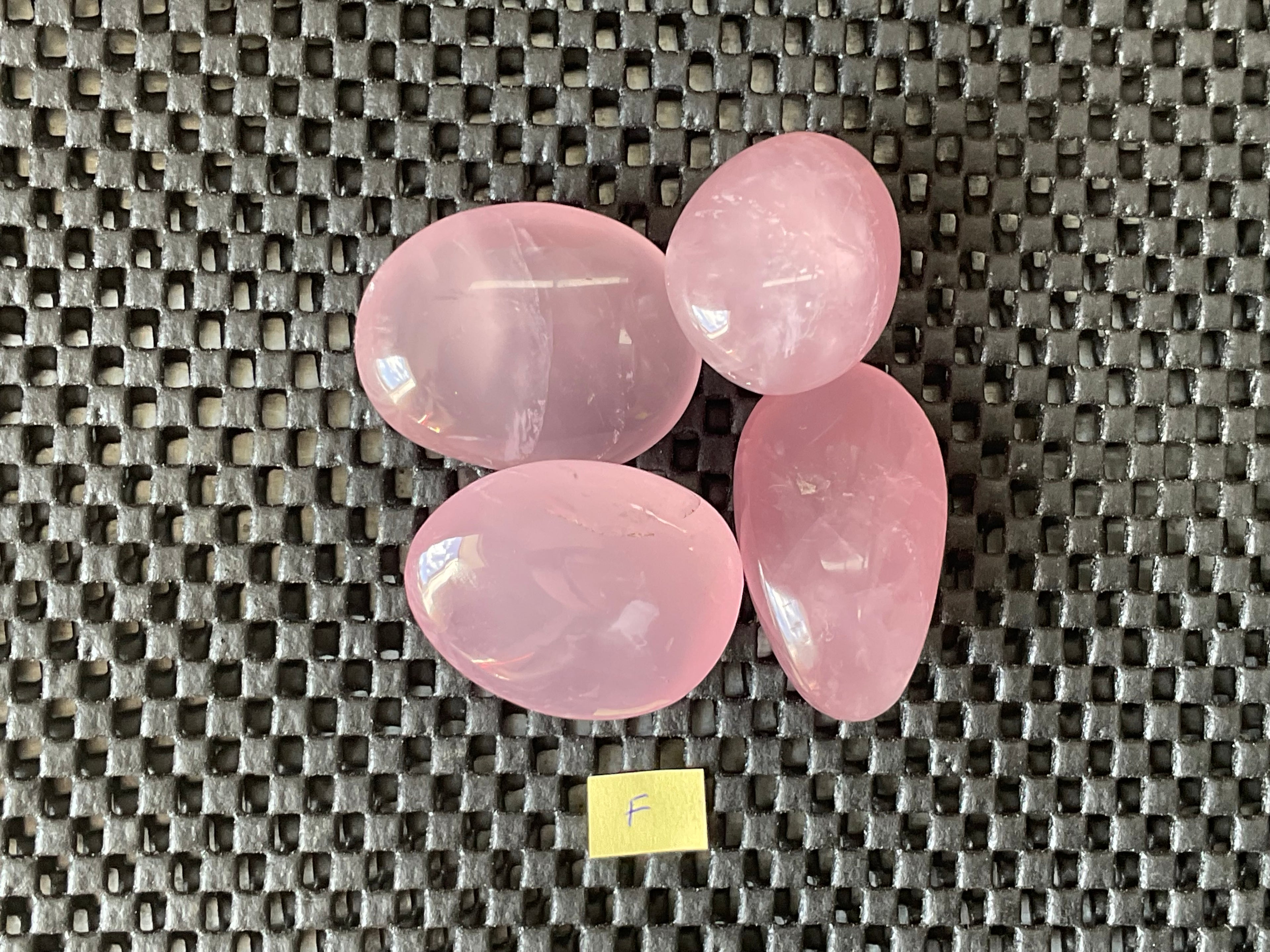 Lavender Rose Quartz Tumbled Stones Group F