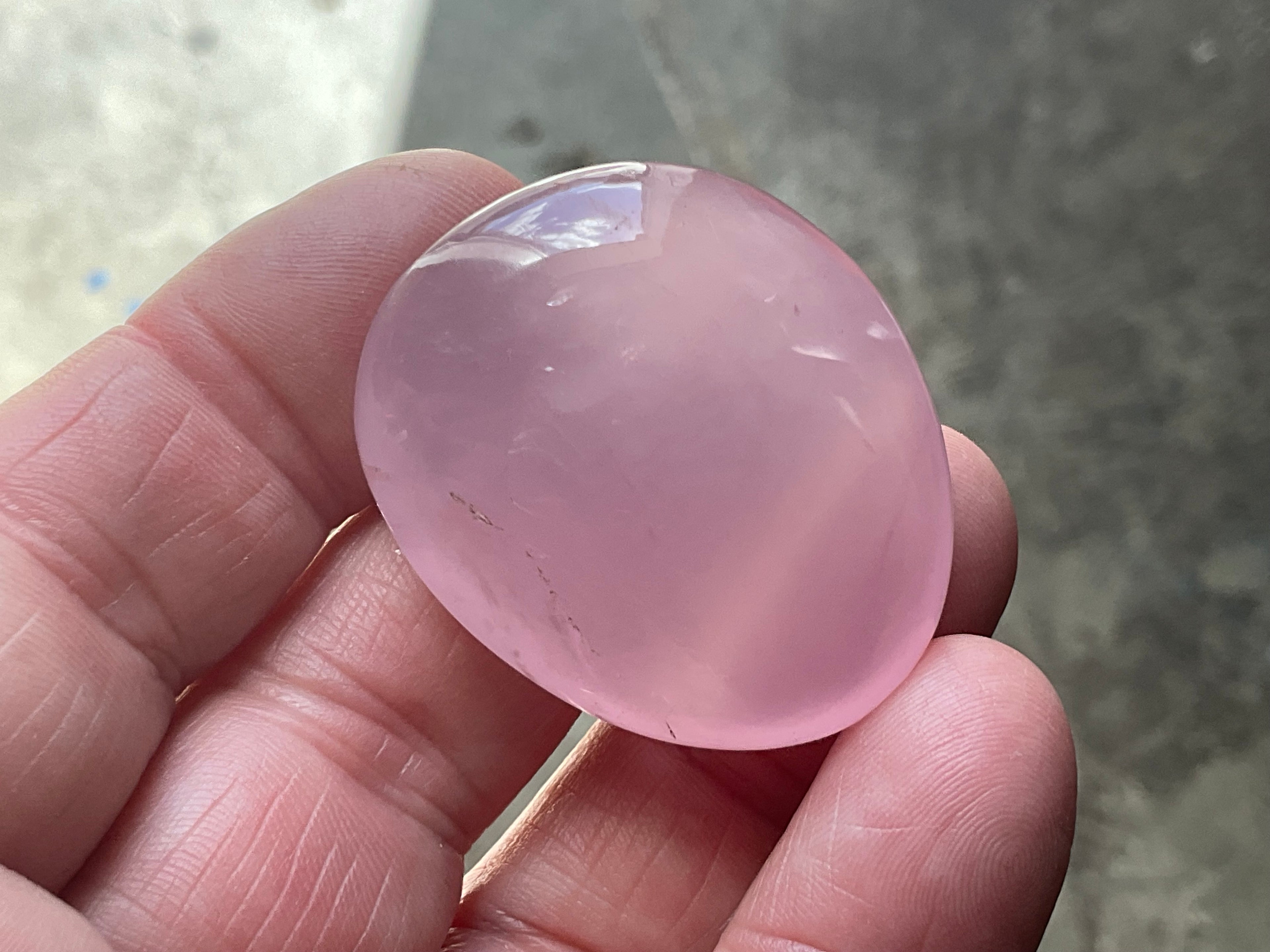 Lavender Rose Quartz Tumbled Stones Group F