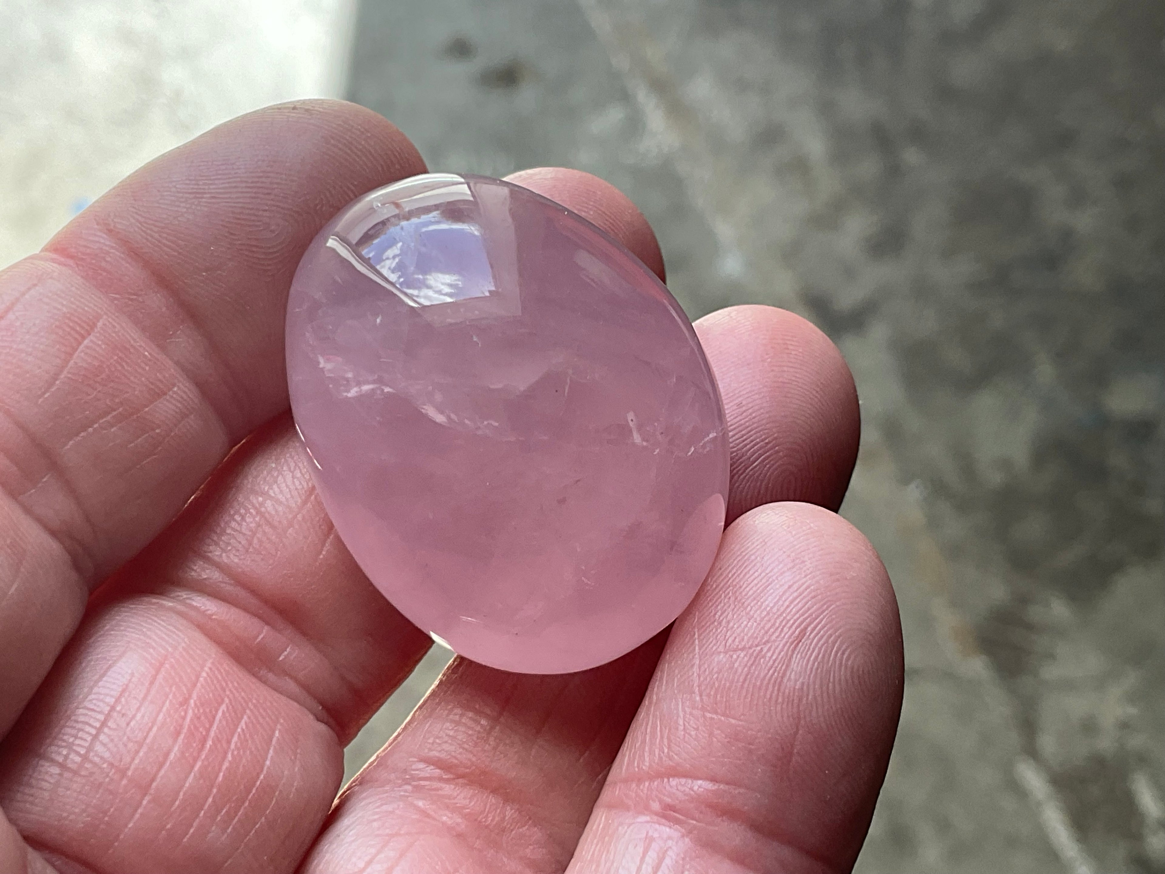 Lavender Rose Quartz Tumbled Stones Group F