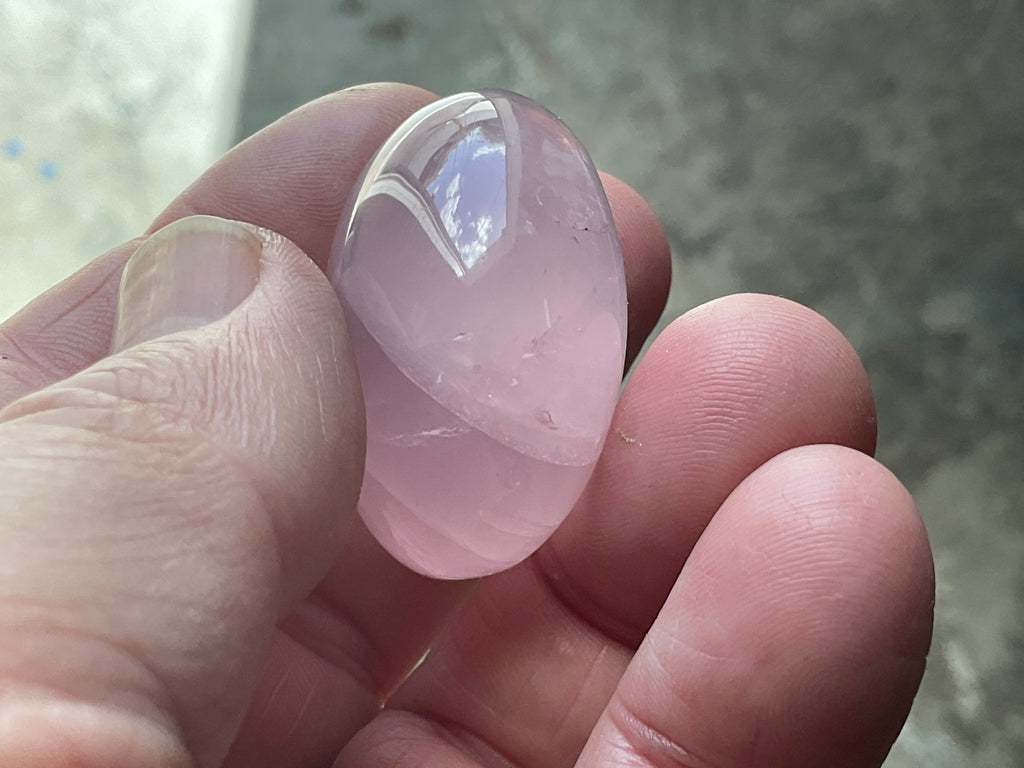 Lavender Rose Quartz Tumbled Stones Group F