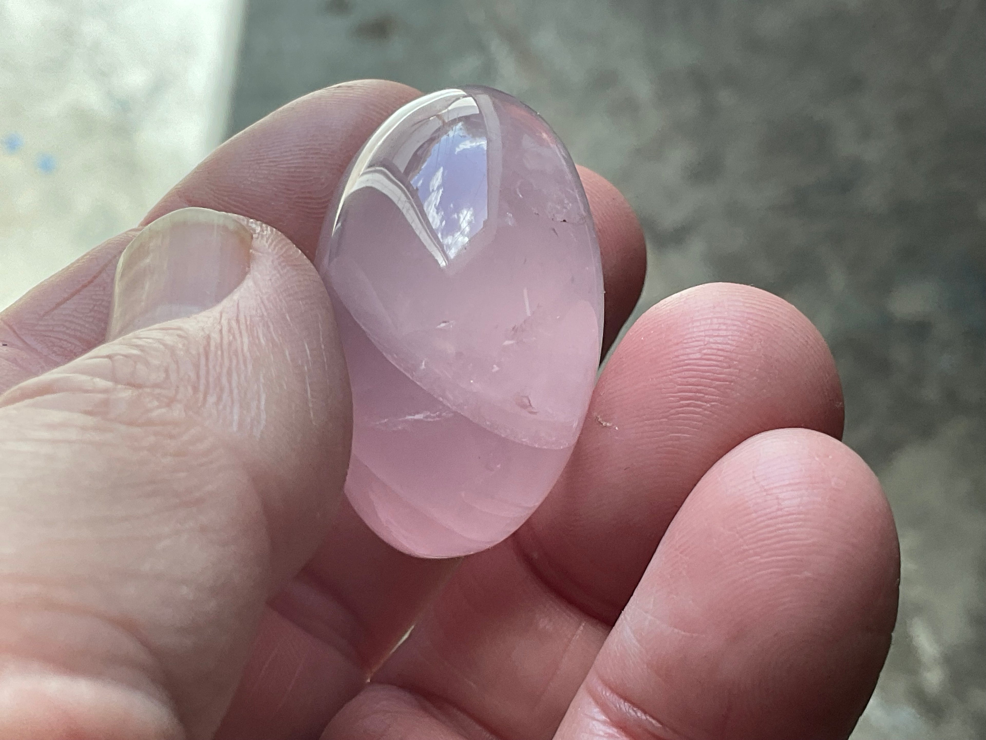 Lavender Rose Quartz Tumbled Stones Group F