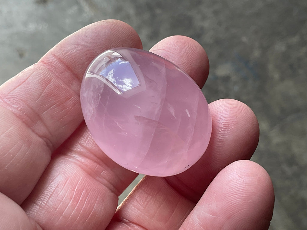 Lavender Rose Quartz Tumbled Stones Group F