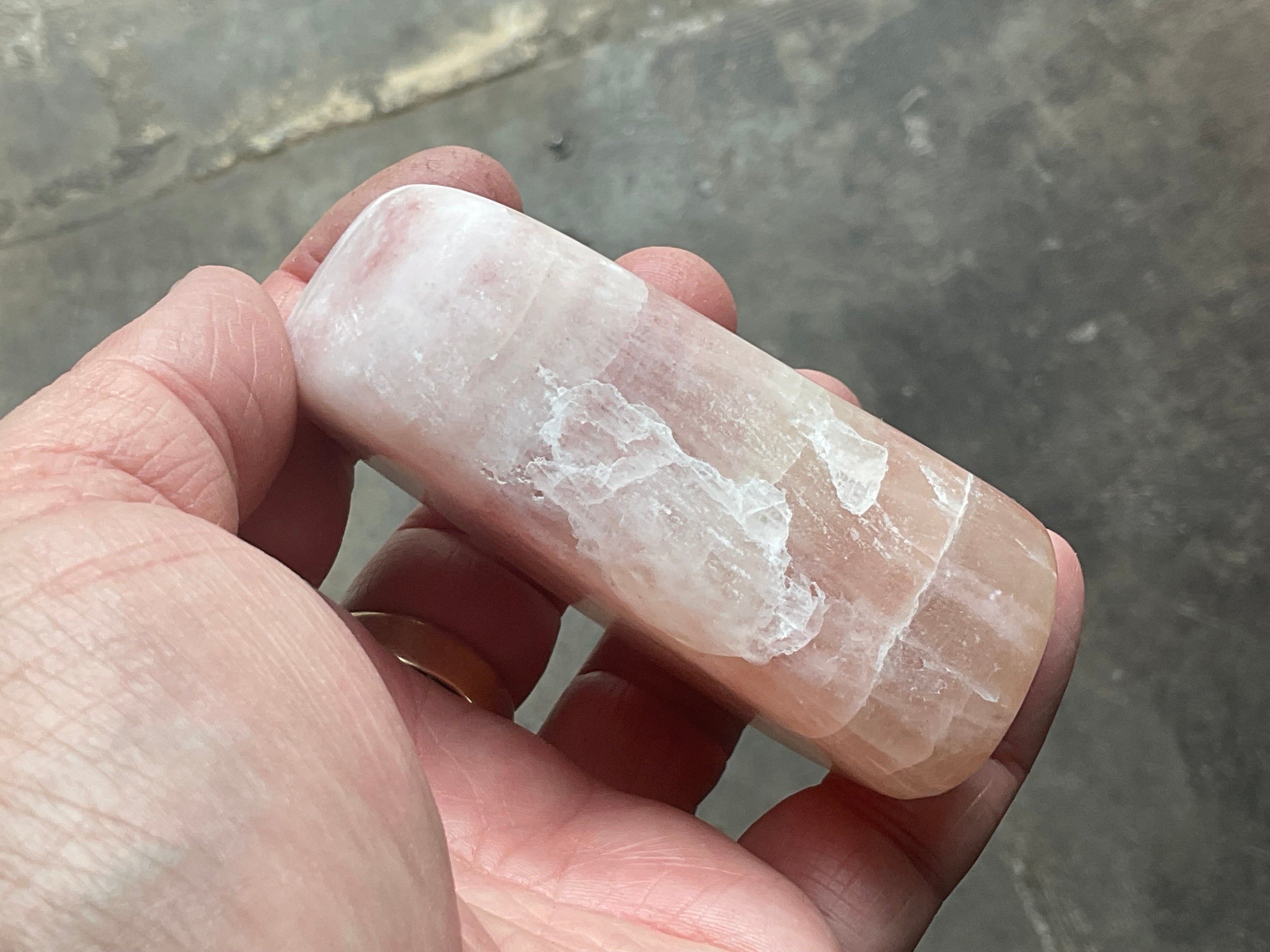 267g Pink Calcite Freeform A