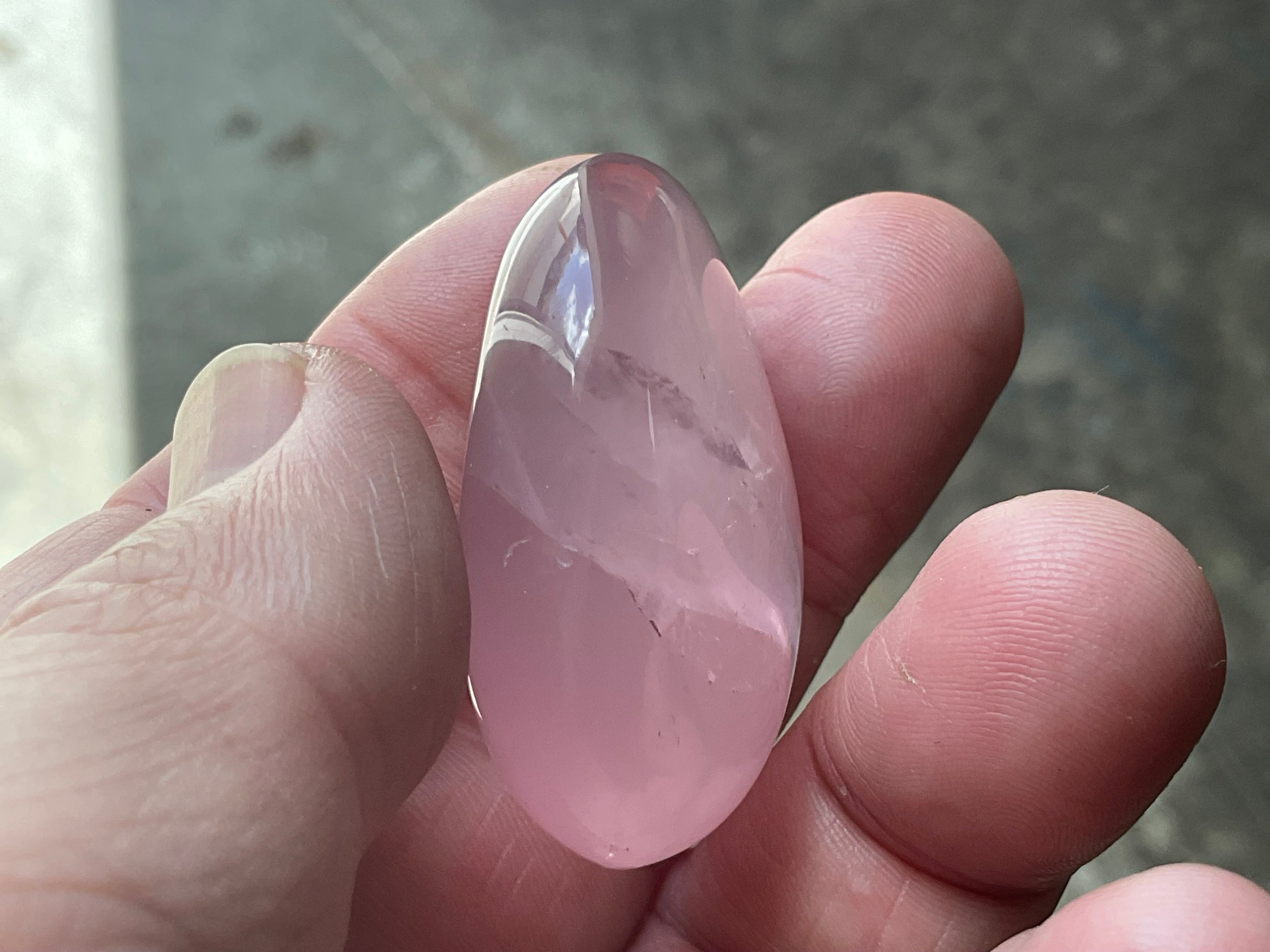 Lavender Rose Quartz Tumbled Stones Group F