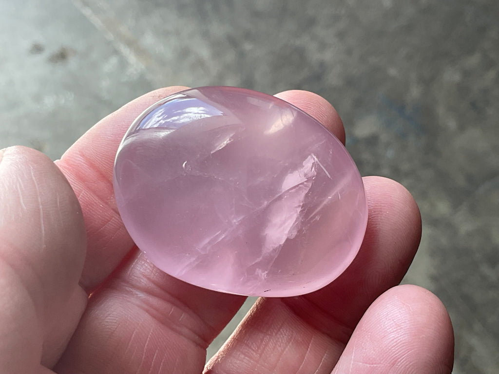 Lavender Rose Quartz Tumbled Stones Group F