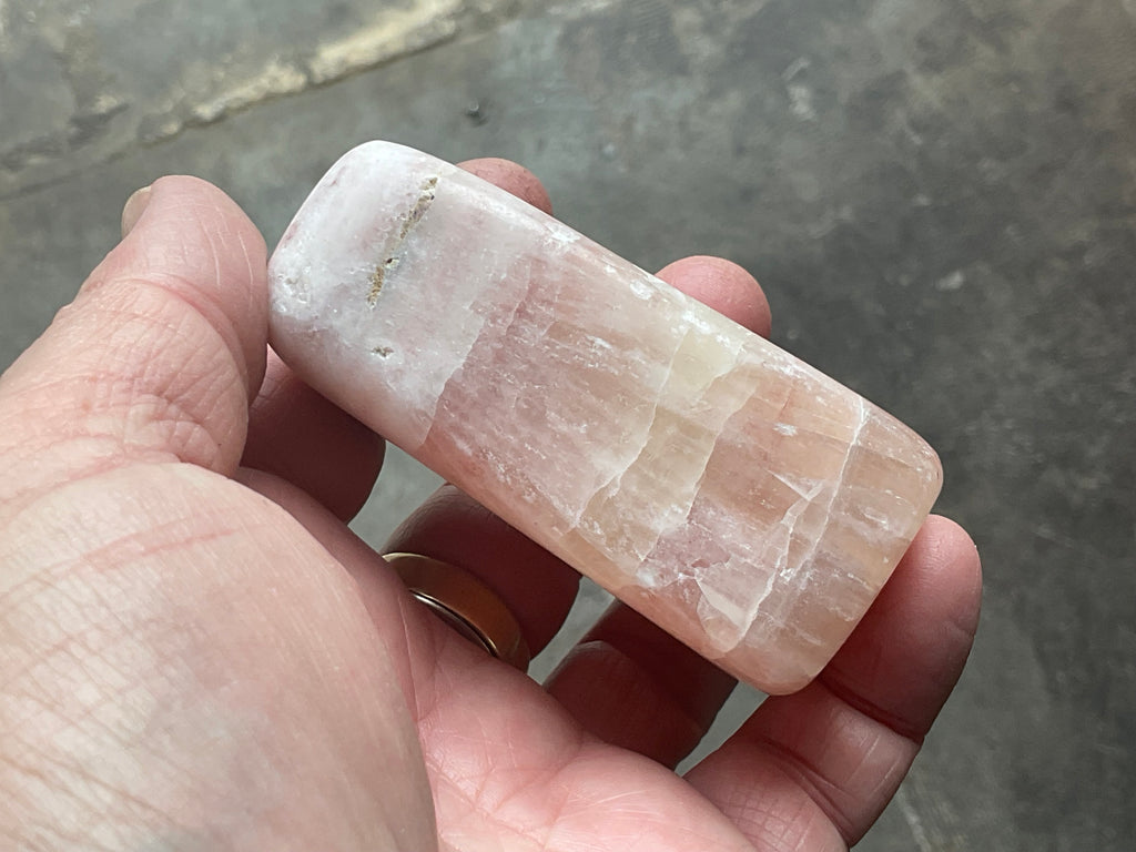 267g Pink Calcite Freeform A