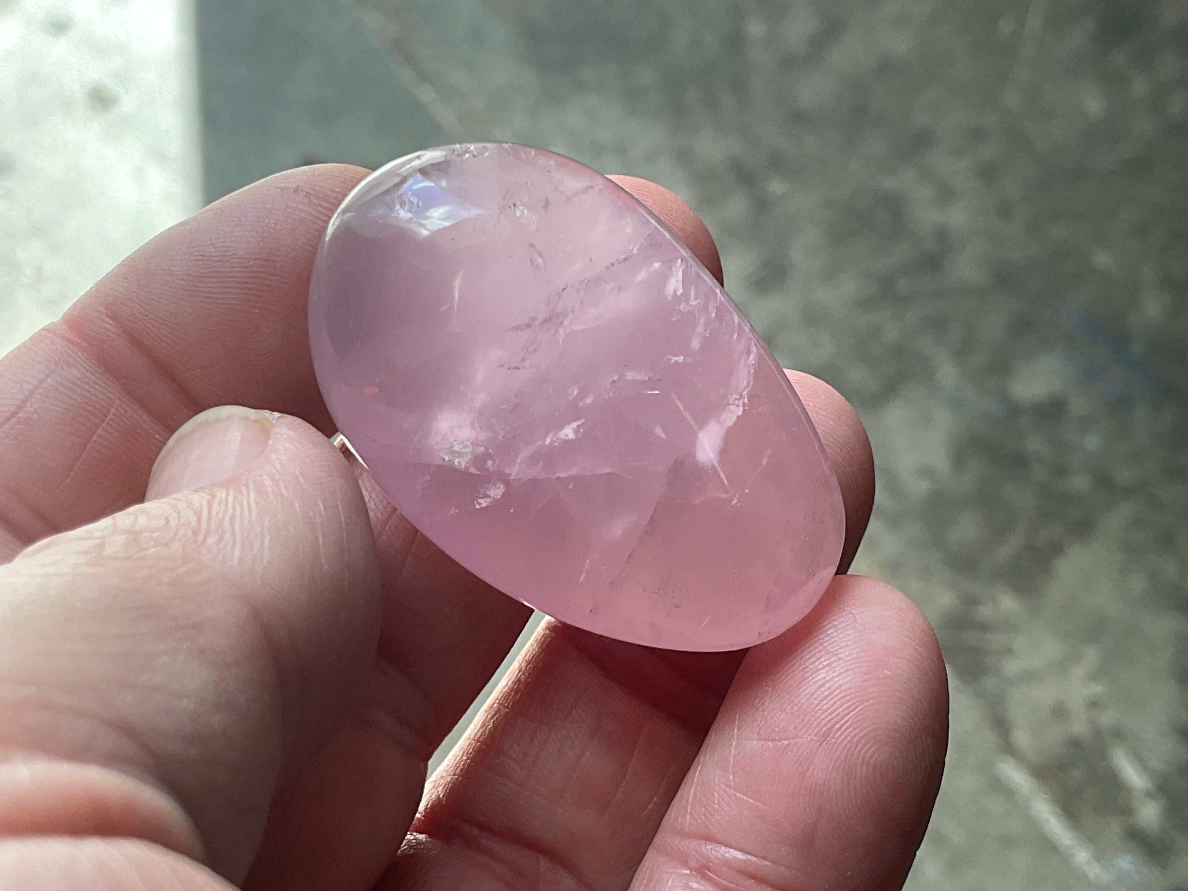 Lavender Rose Quartz Tumbled Stones Group F