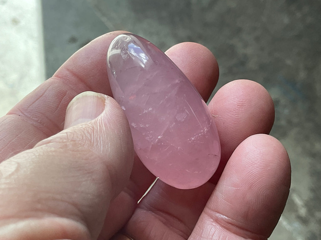 Lavender Rose Quartz Tumbled Stones Group F