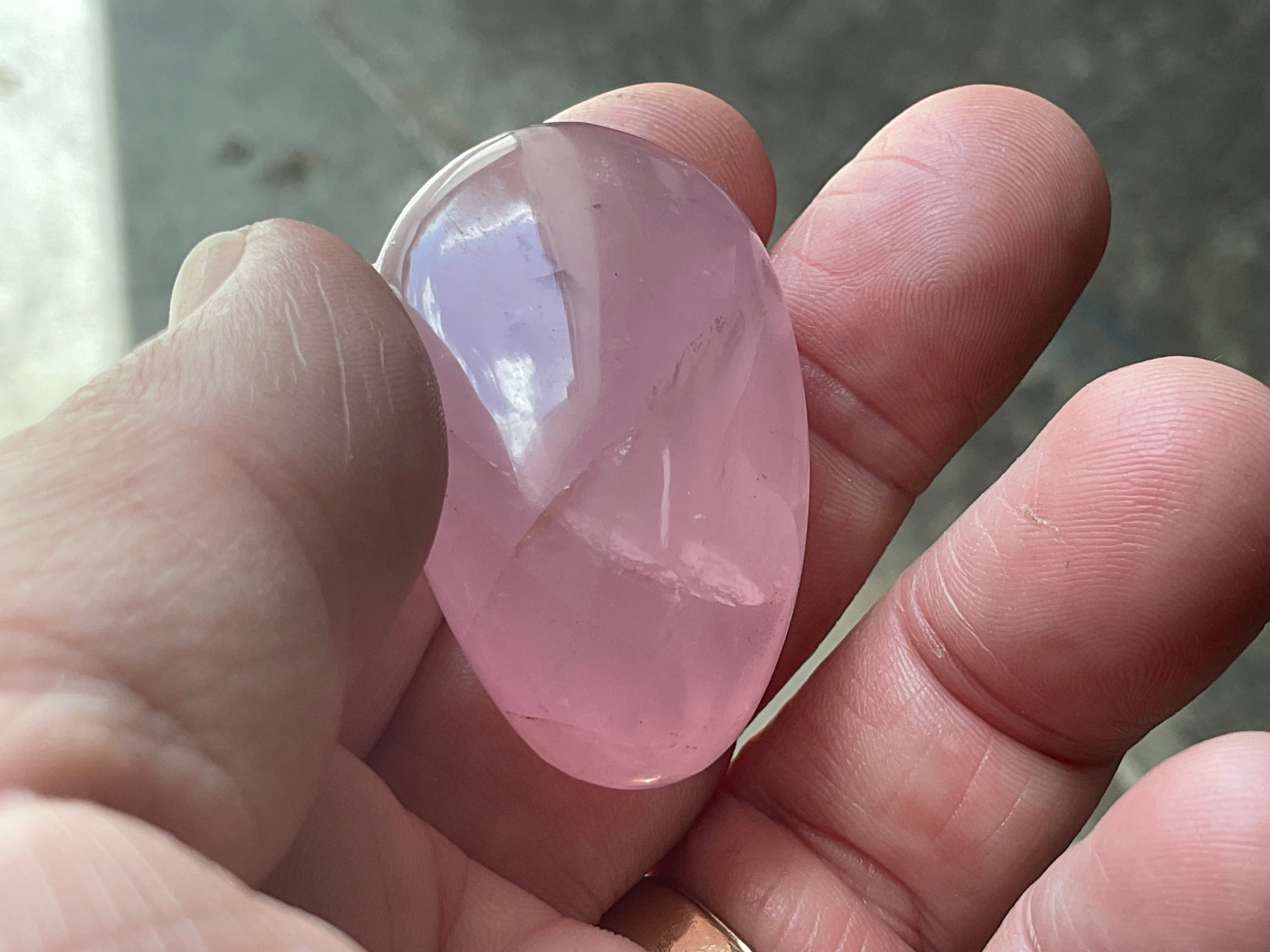 Lavender Rose Quartz Tumbled Stones Group F