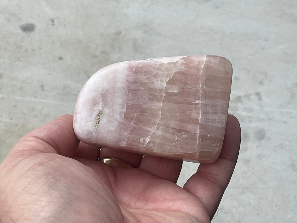 267g Pink Calcite Freeform A