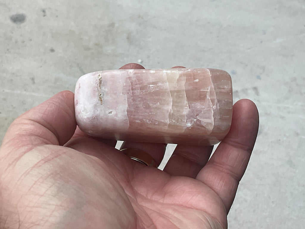 267g Pink Calcite Freeform A