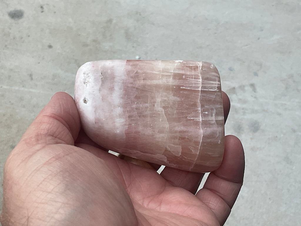267g Pink Calcite Freeform A