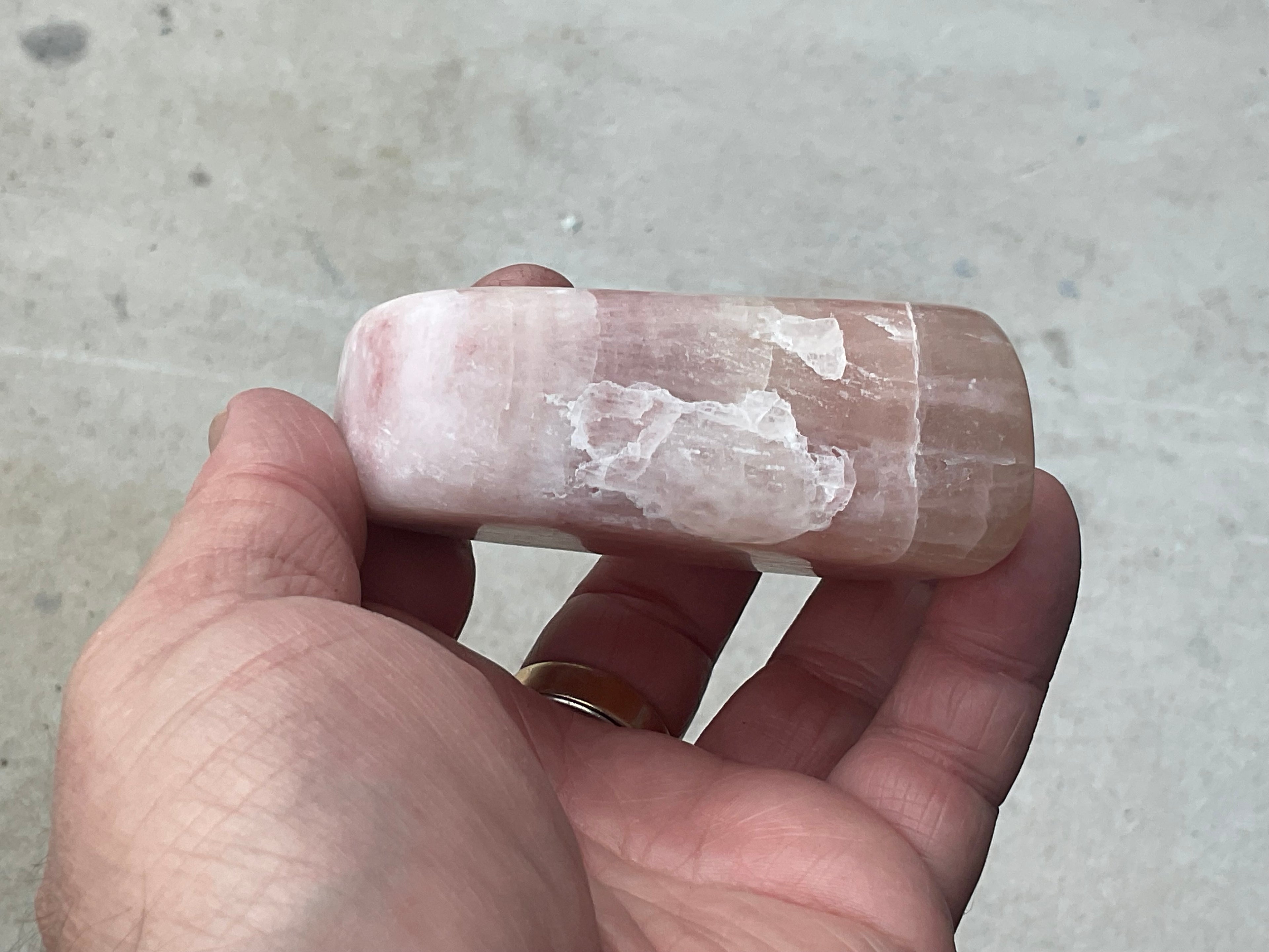 267g Pink Calcite Freeform A