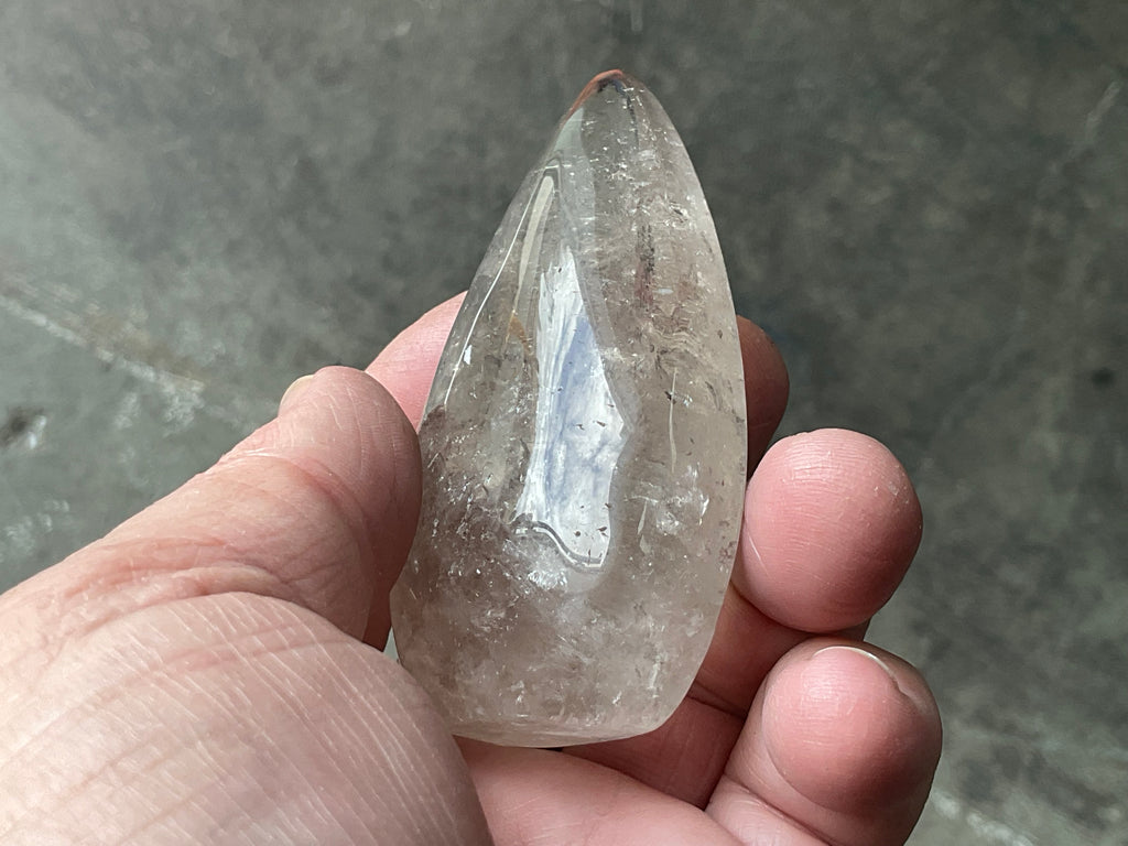 122g Pale Smokey Quartz Teardrop Freeform A