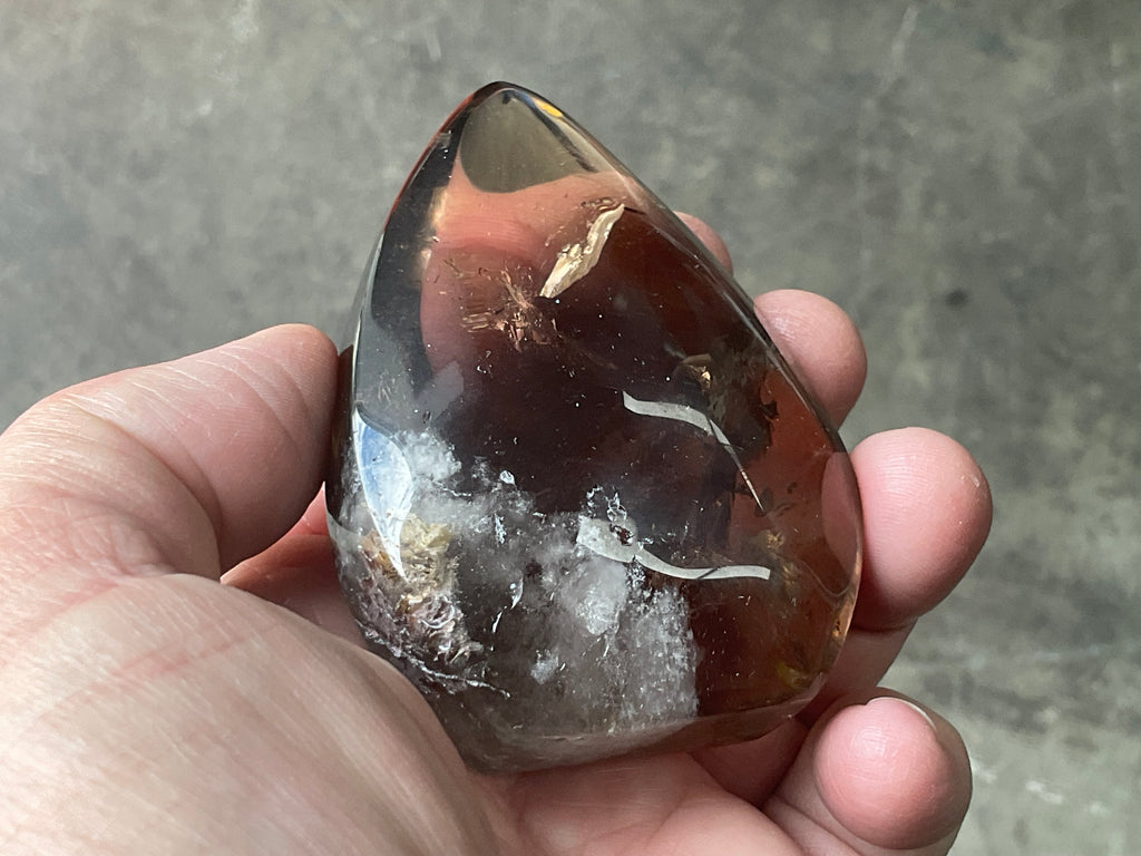 186g Smokey Quartz Teardrop Freeform C
