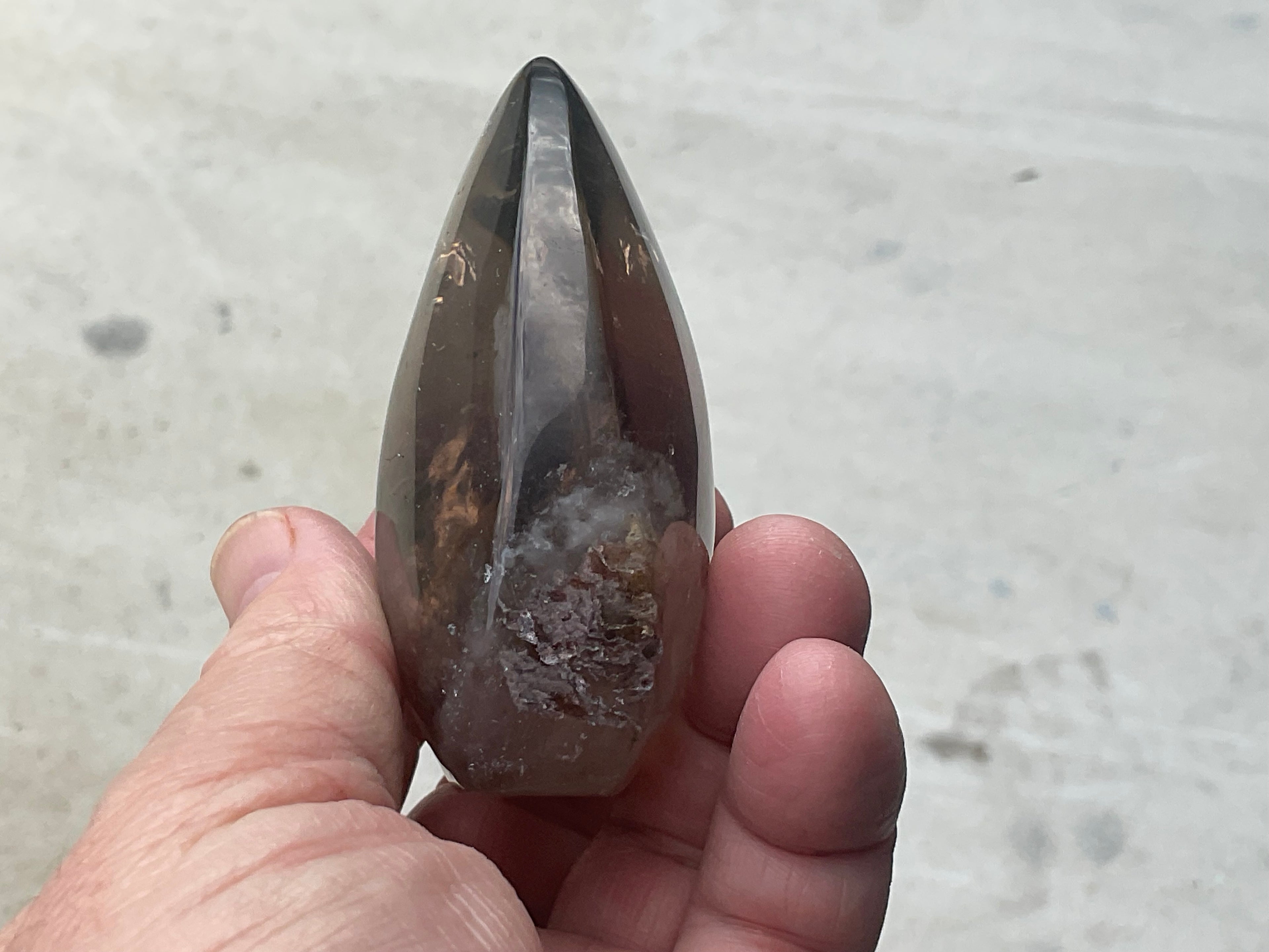 186g Smokey Quartz Teardrop Freeform C