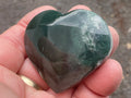 55g Moss Agate Heart D