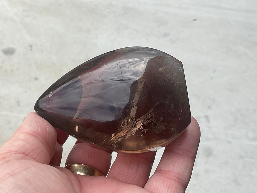 186g Smokey Quartz Teardrop Freeform C