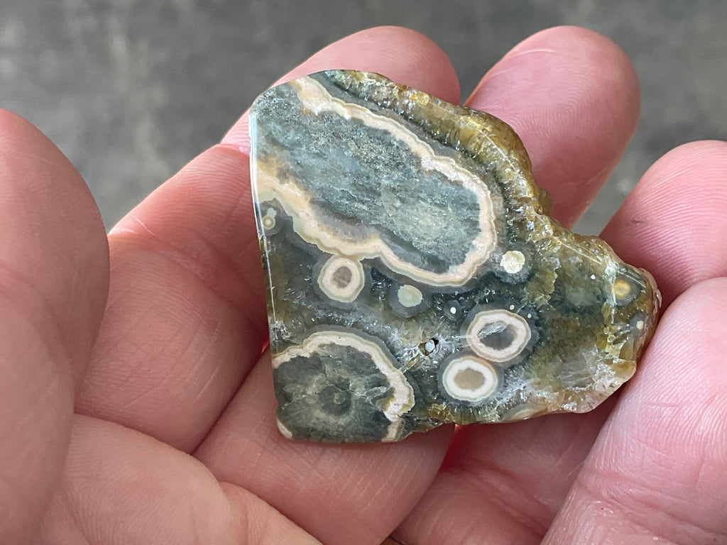 24g ‘Cloud’ Ocean Jasper Polished Piece 3A