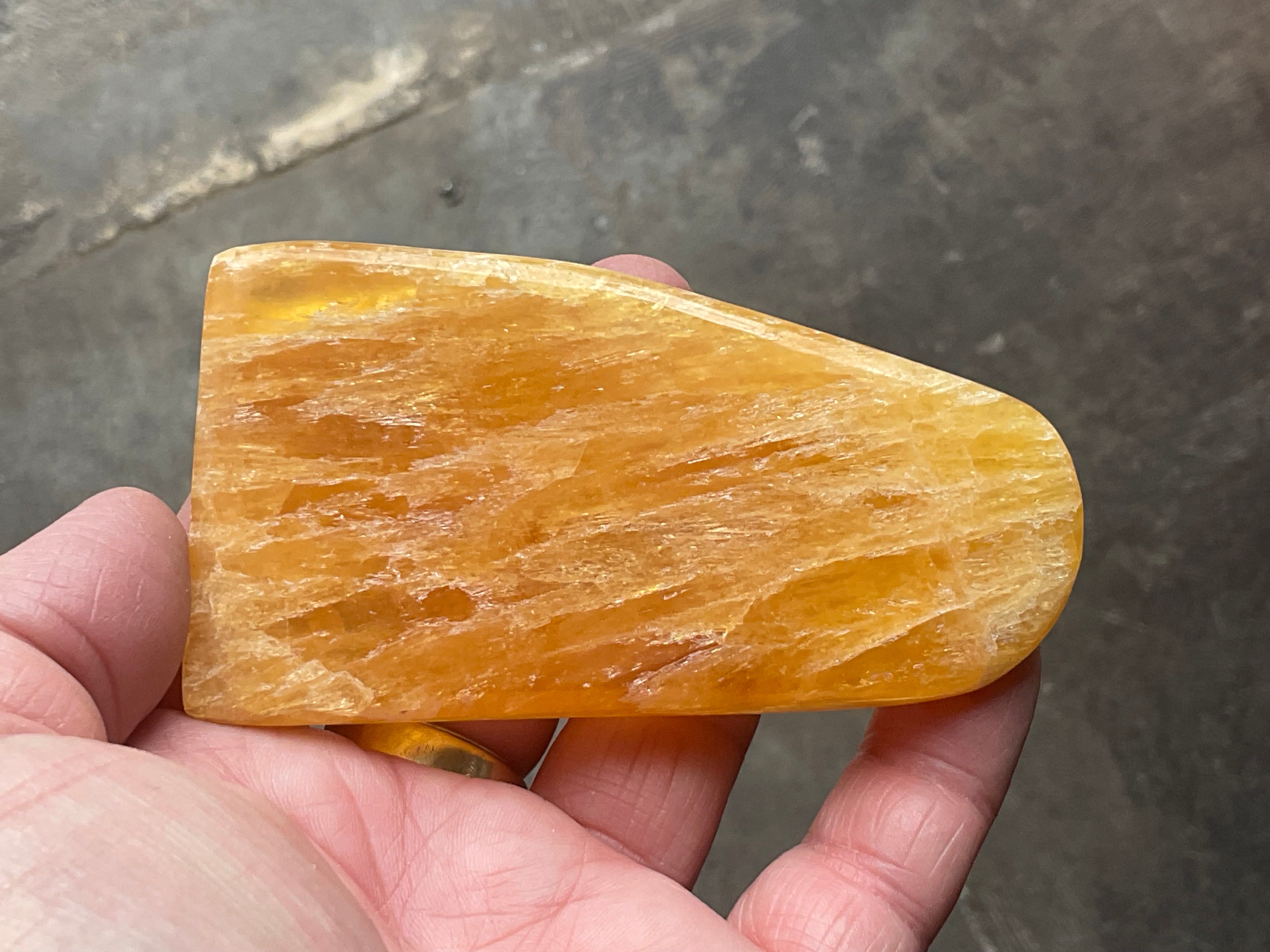 139g “Orange Fire” Calcite Freeform