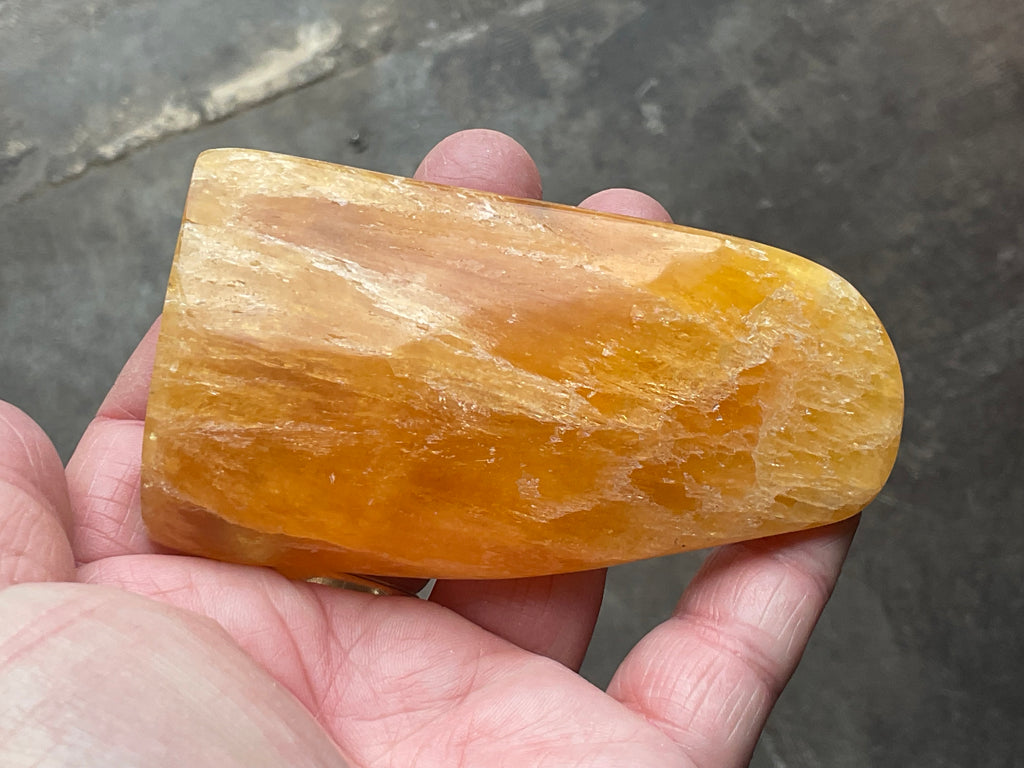 139g “Orange Fire” Calcite Freeform