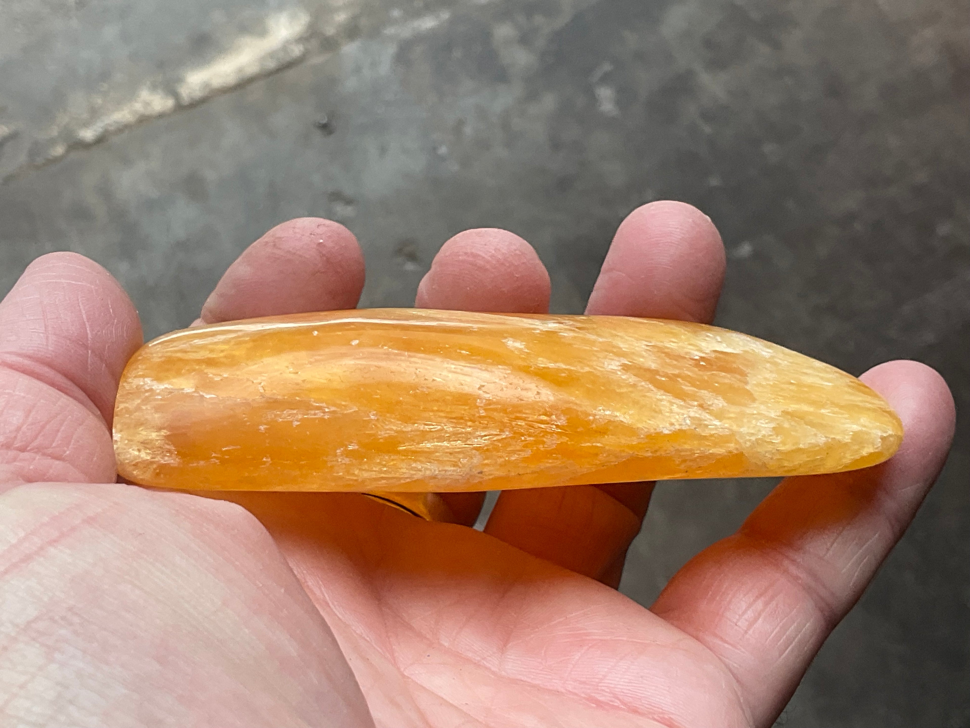 139g “Orange Fire” Calcite Freeform