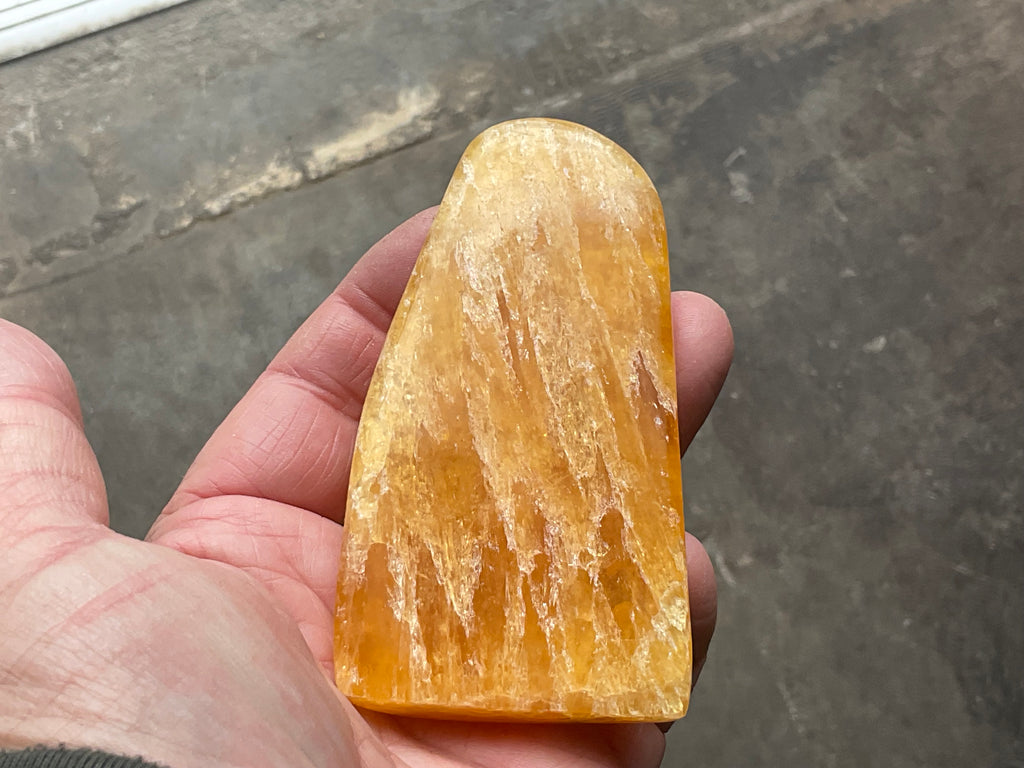 139g “Orange Fire” Calcite Freeform