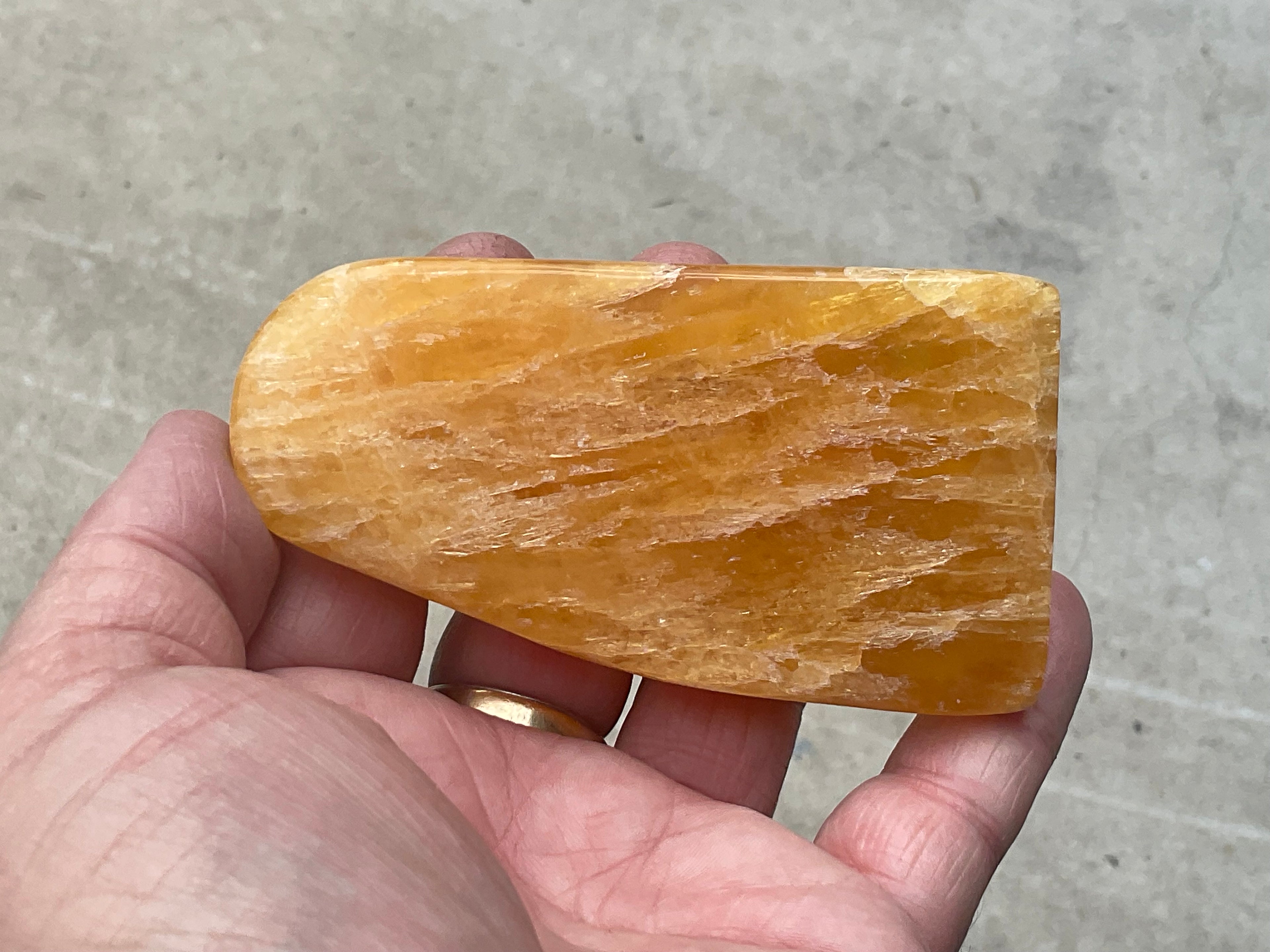 139g “Orange Fire” Calcite Freeform