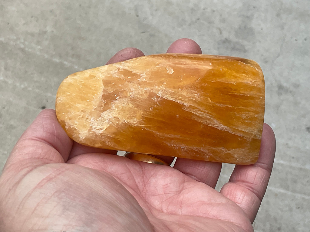 139g “Orange Fire” Calcite Freeform