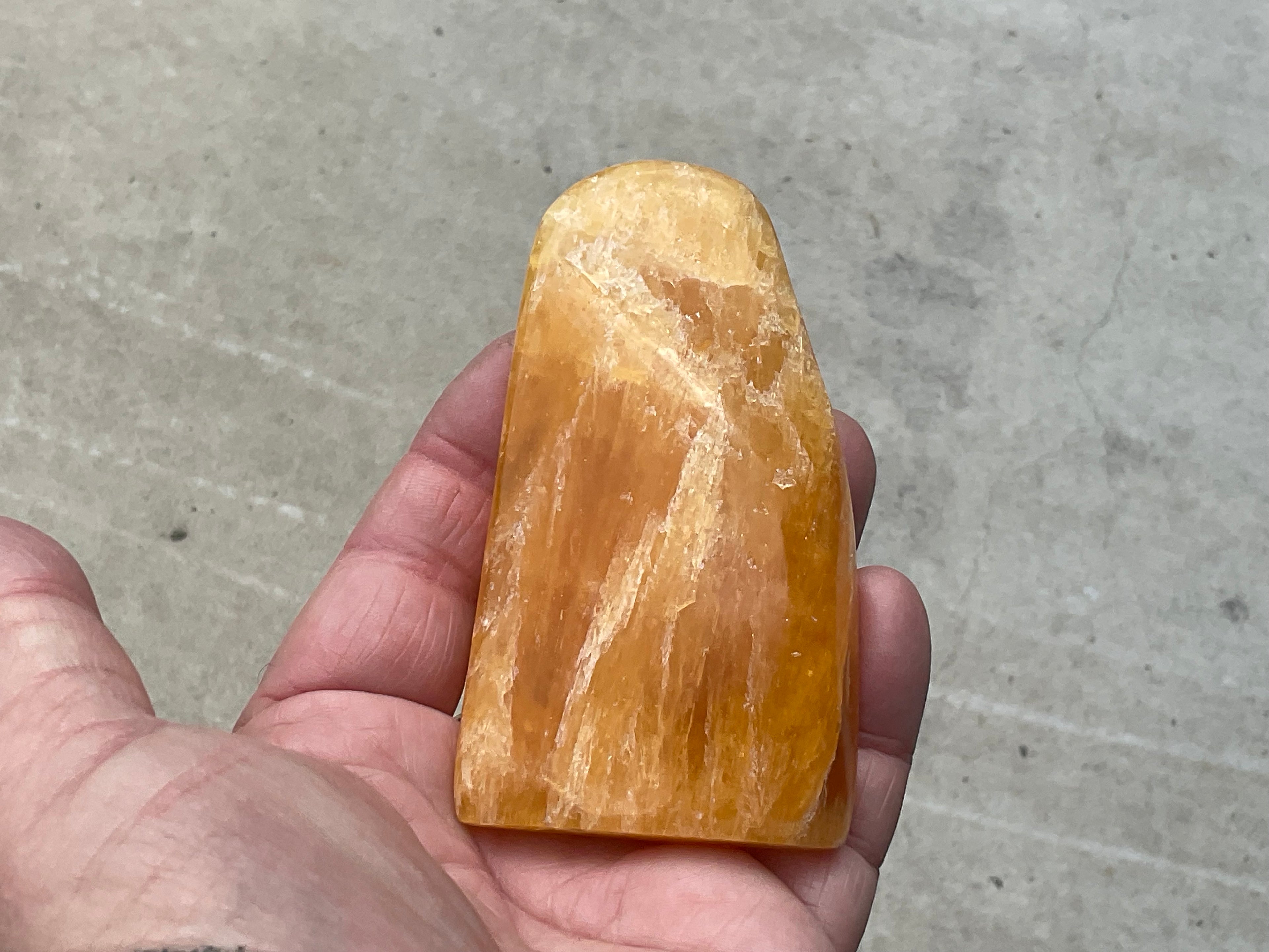 139g “Orange Fire” Calcite Freeform