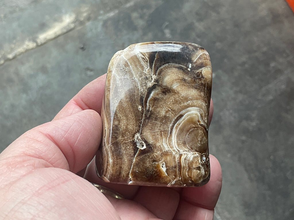 111g Chocolate Calcite/Aragonite Freeform A