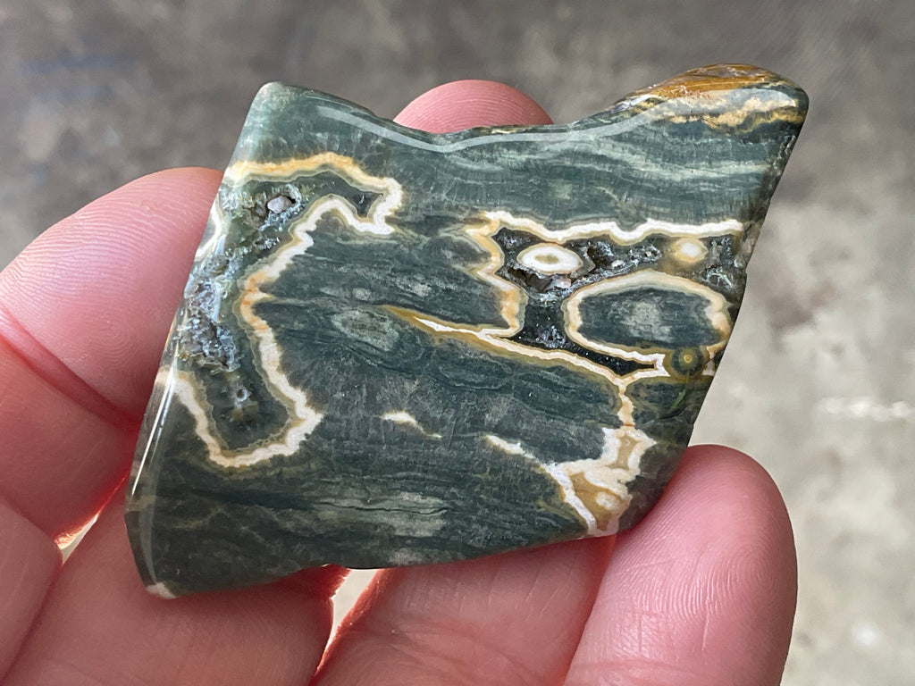 28g ‘Cloud’ Ocean Jasper Polished Piece 3C