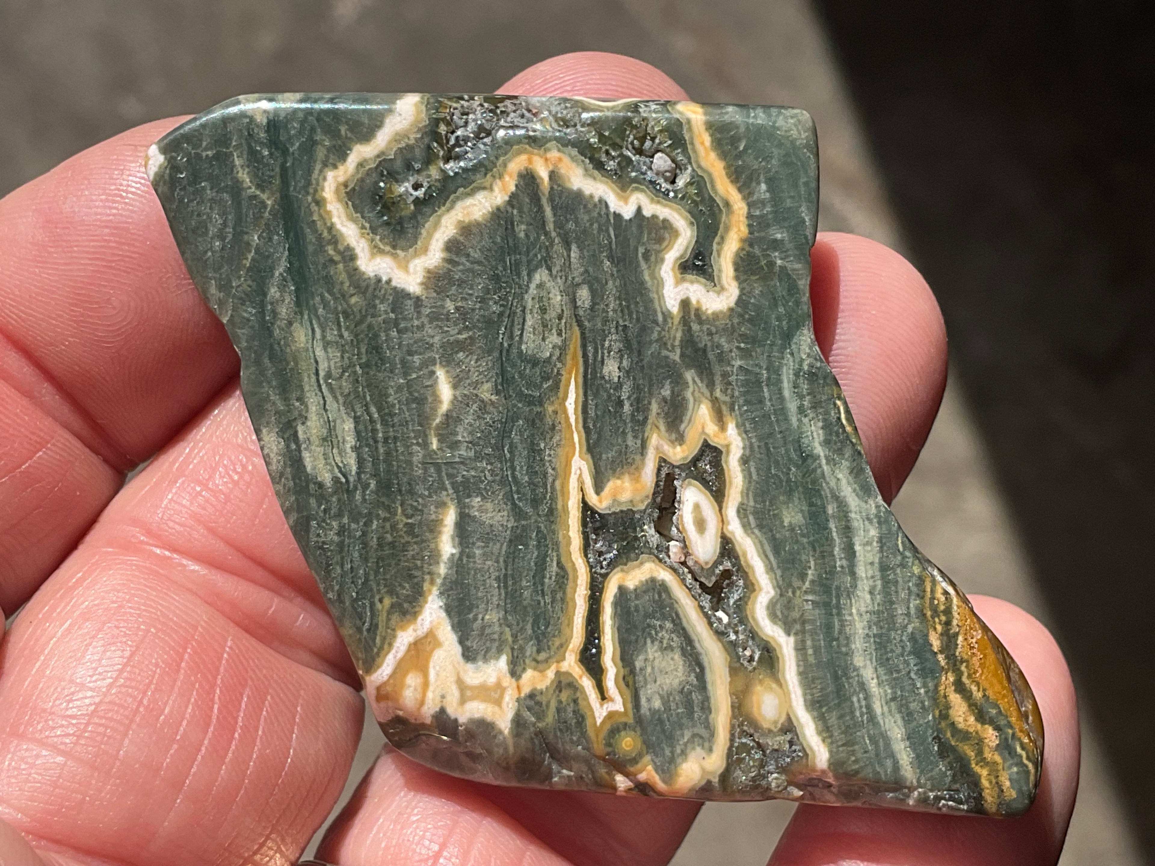 28g ‘Cloud’ Ocean Jasper Polished Piece 3C