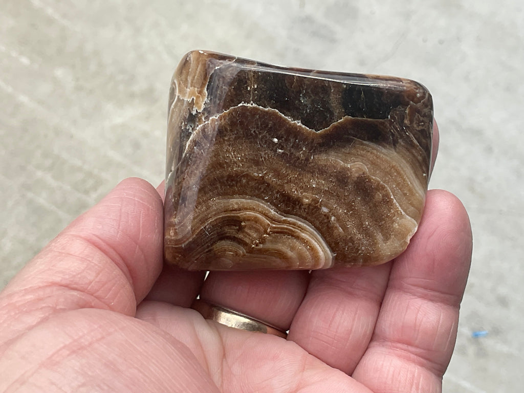 111g Chocolate Calcite/Aragonite Freeform A