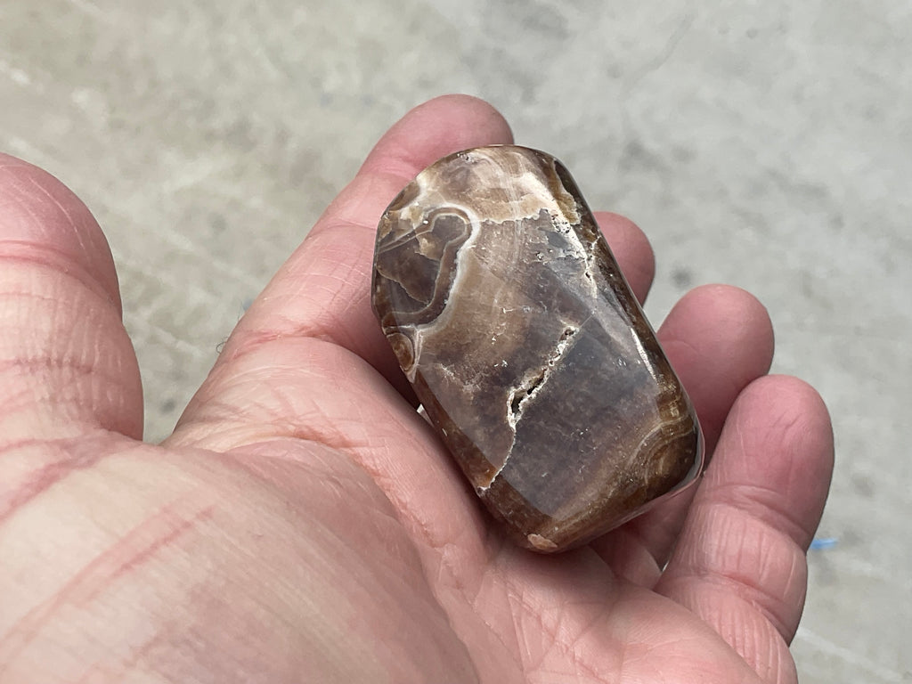 111g Chocolate Calcite/Aragonite Freeform A