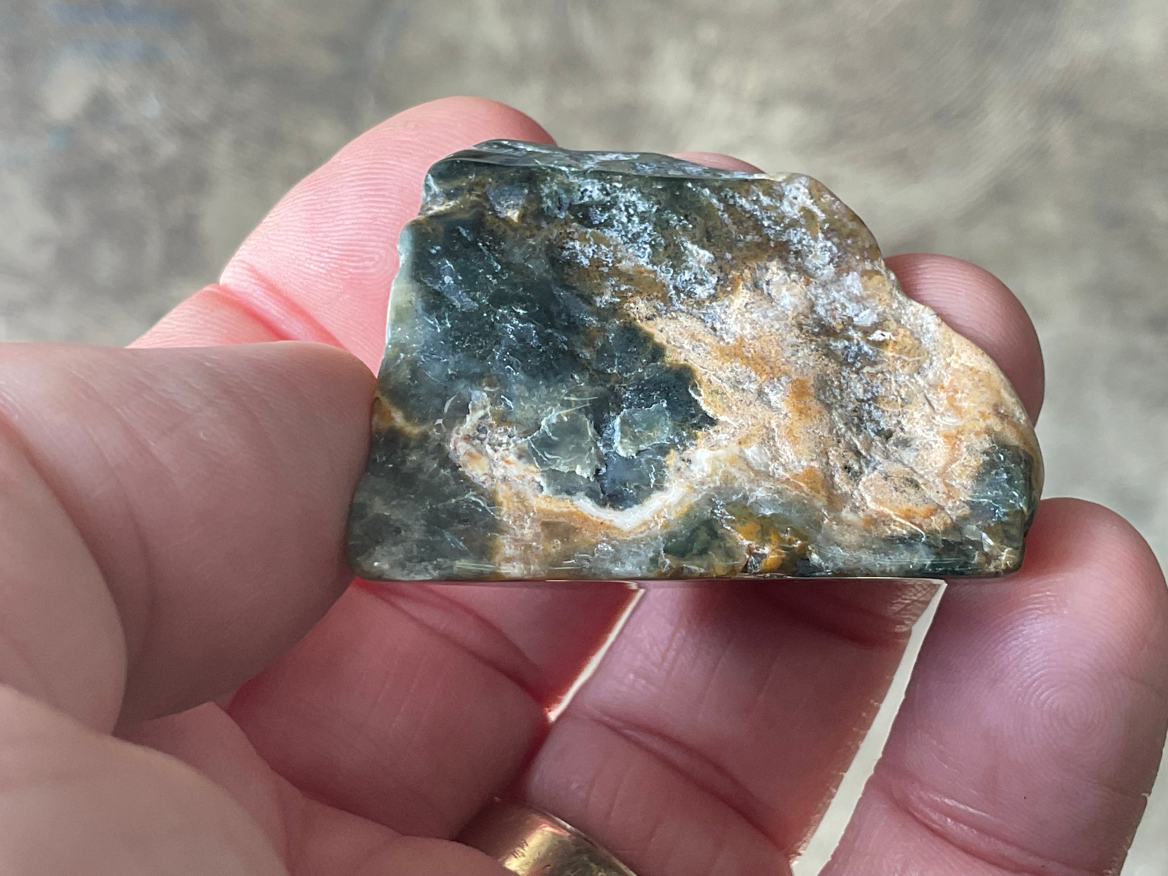 30g ‘Cloud’ Ocean Jasper Polished Piece 4A