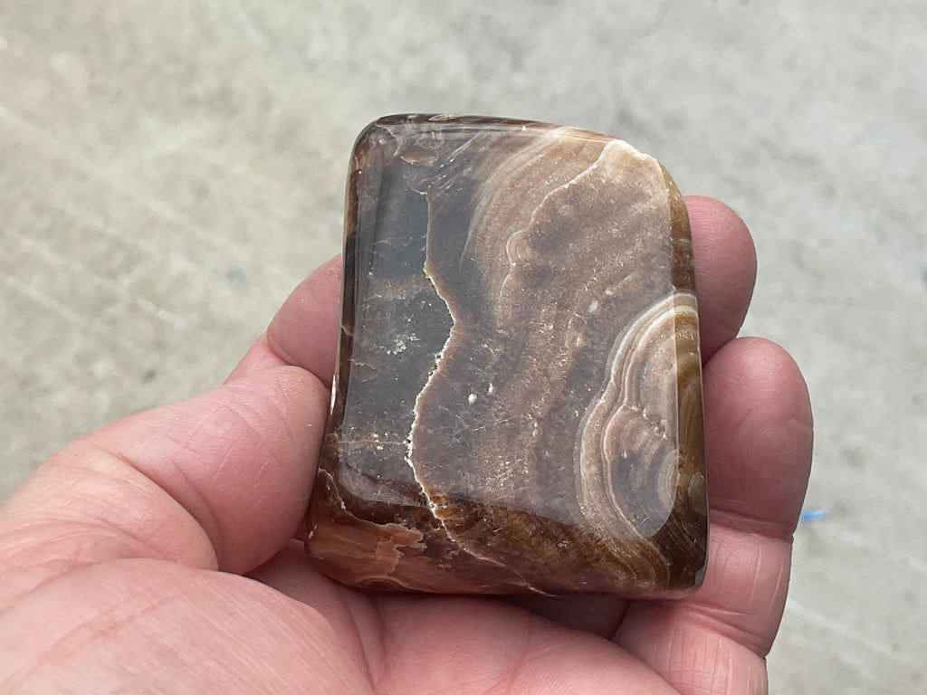 111g Chocolate Calcite/Aragonite Freeform A